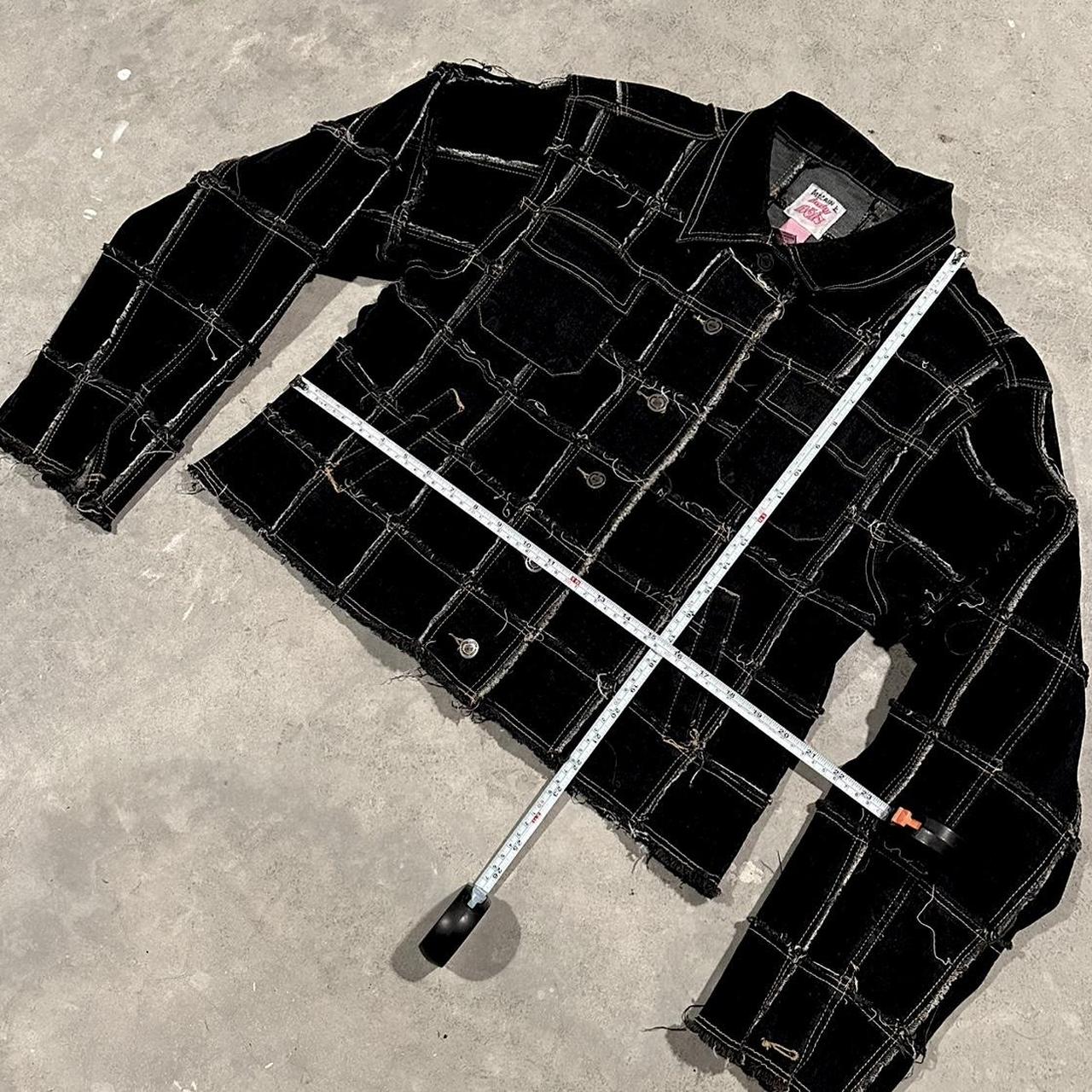 Women's Jacket - Black - S – patchwork denim jack… - image 4