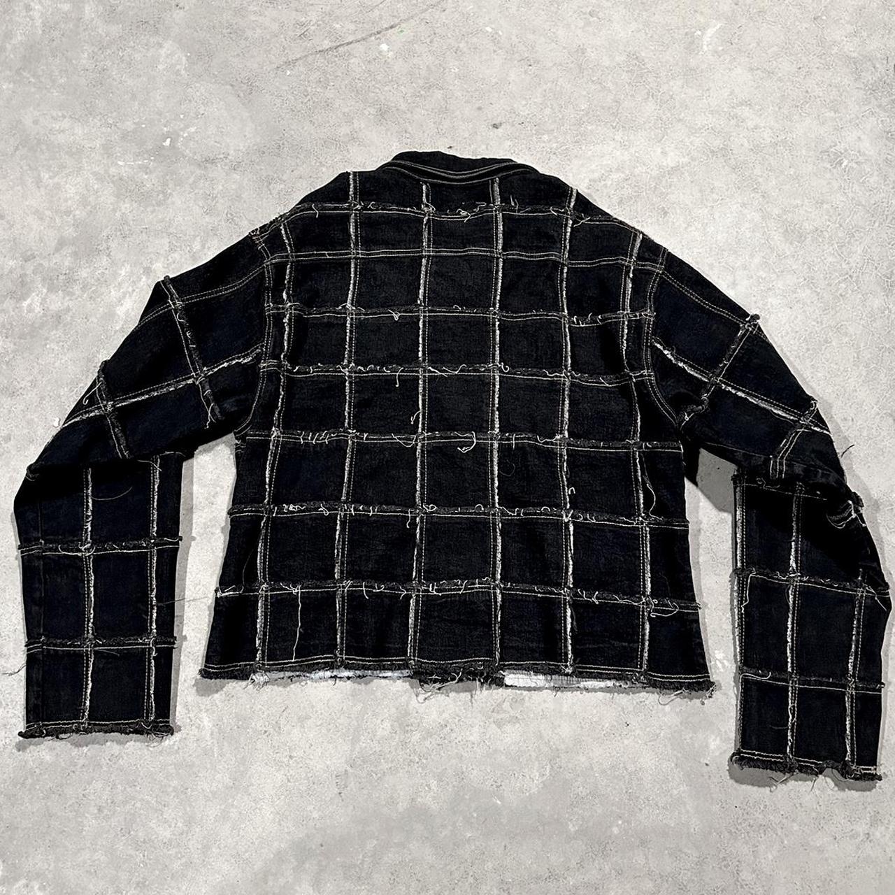 Women's Jacket - Black - S – patchwork denim jack… - image 2