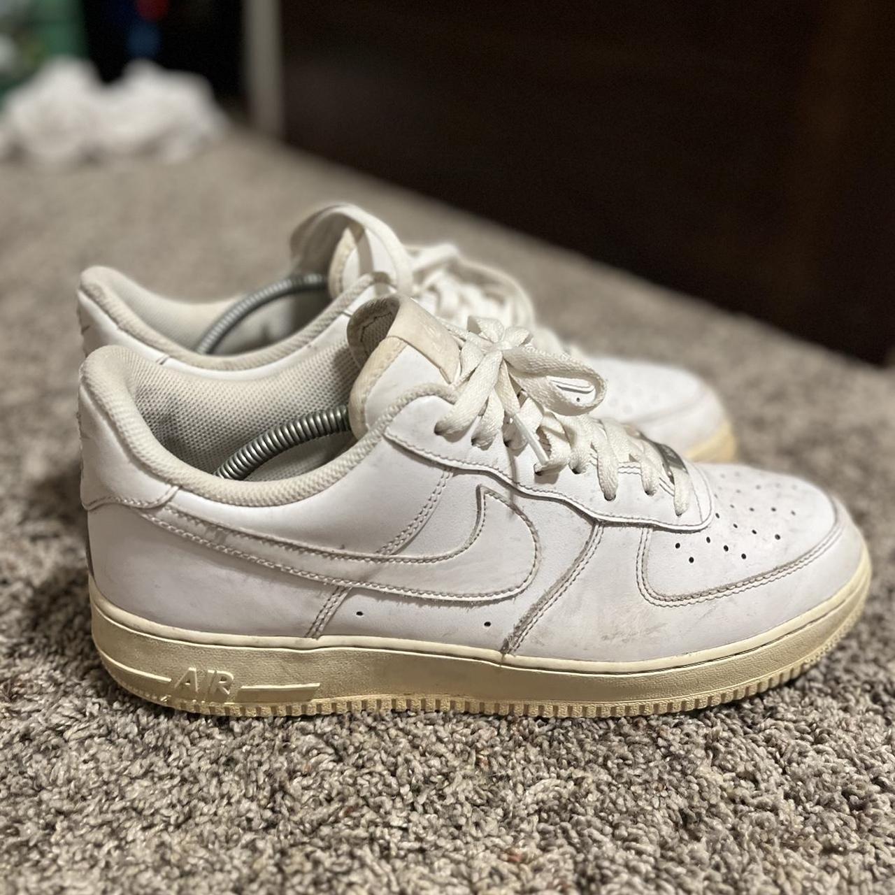 Nike air forces size 11 Warn and kinda beat Dirt... - Depop