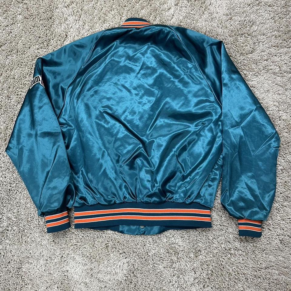 vintage chalk line miami dolphins varsity jacket. - Depop