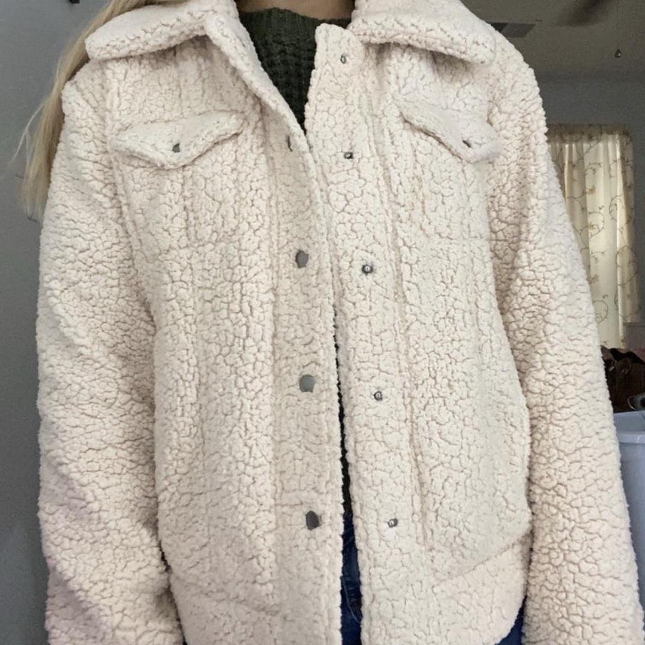 Sherpa Teddy Coat. Original price $50 #coat #winter... - Depop
