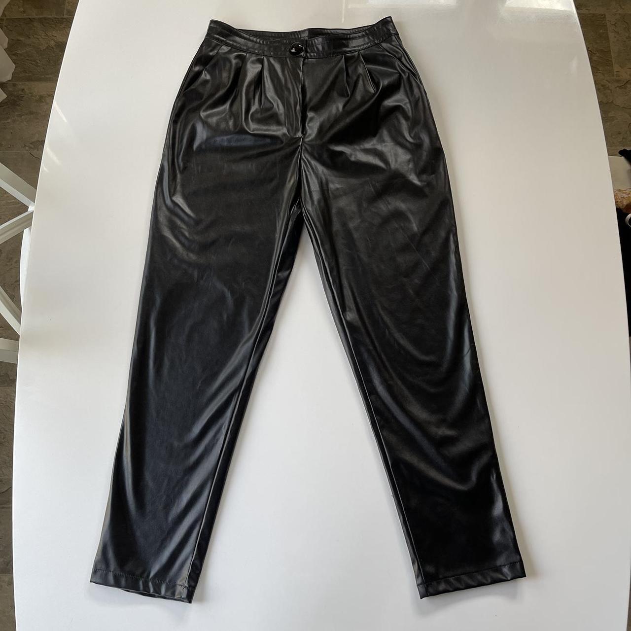 Princess Polly black leather pants! Faux leather... - Depop