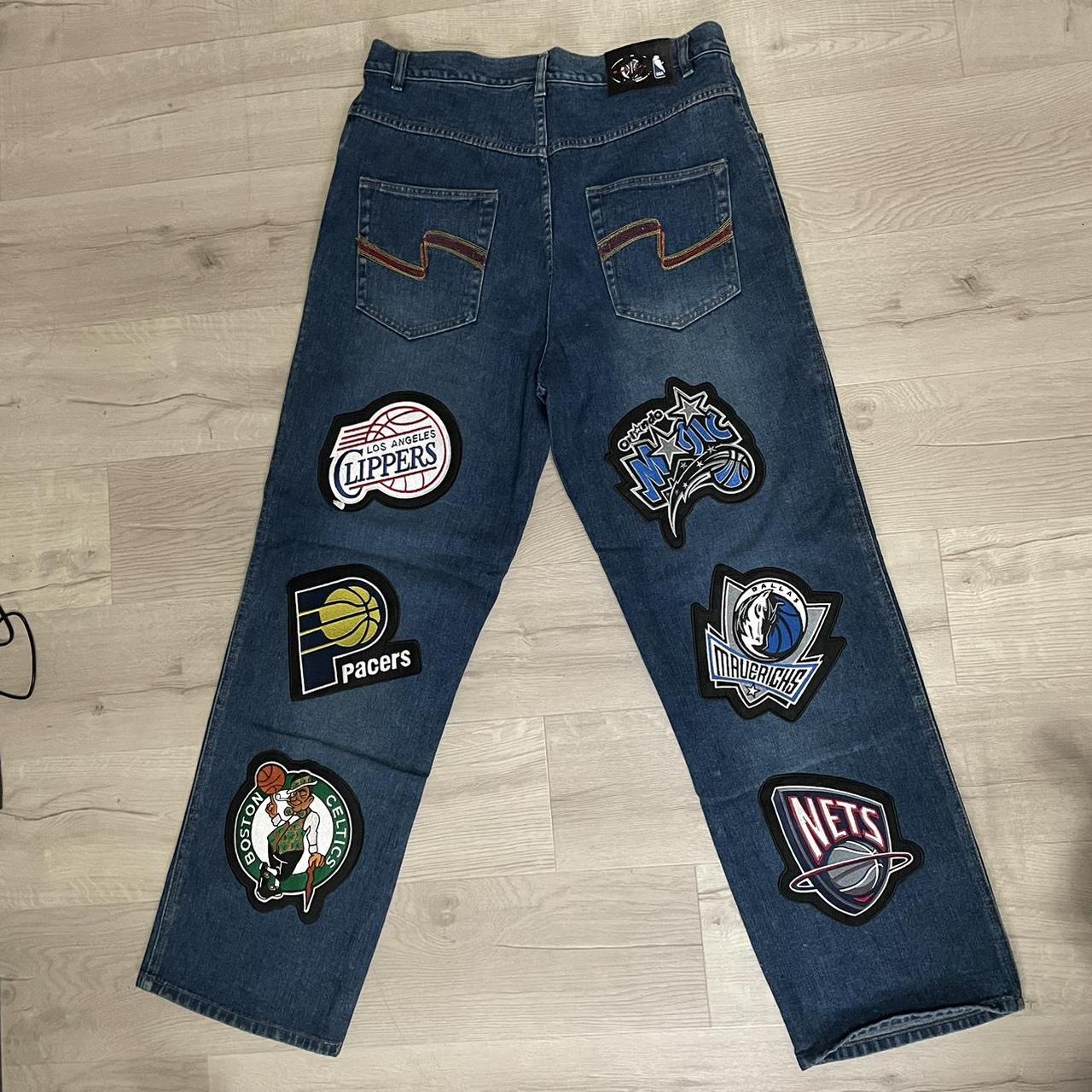 専用✅W38 90s UNK NBA team big Wappen denim ✓W38 90s UNK NBA team big Wappen denim