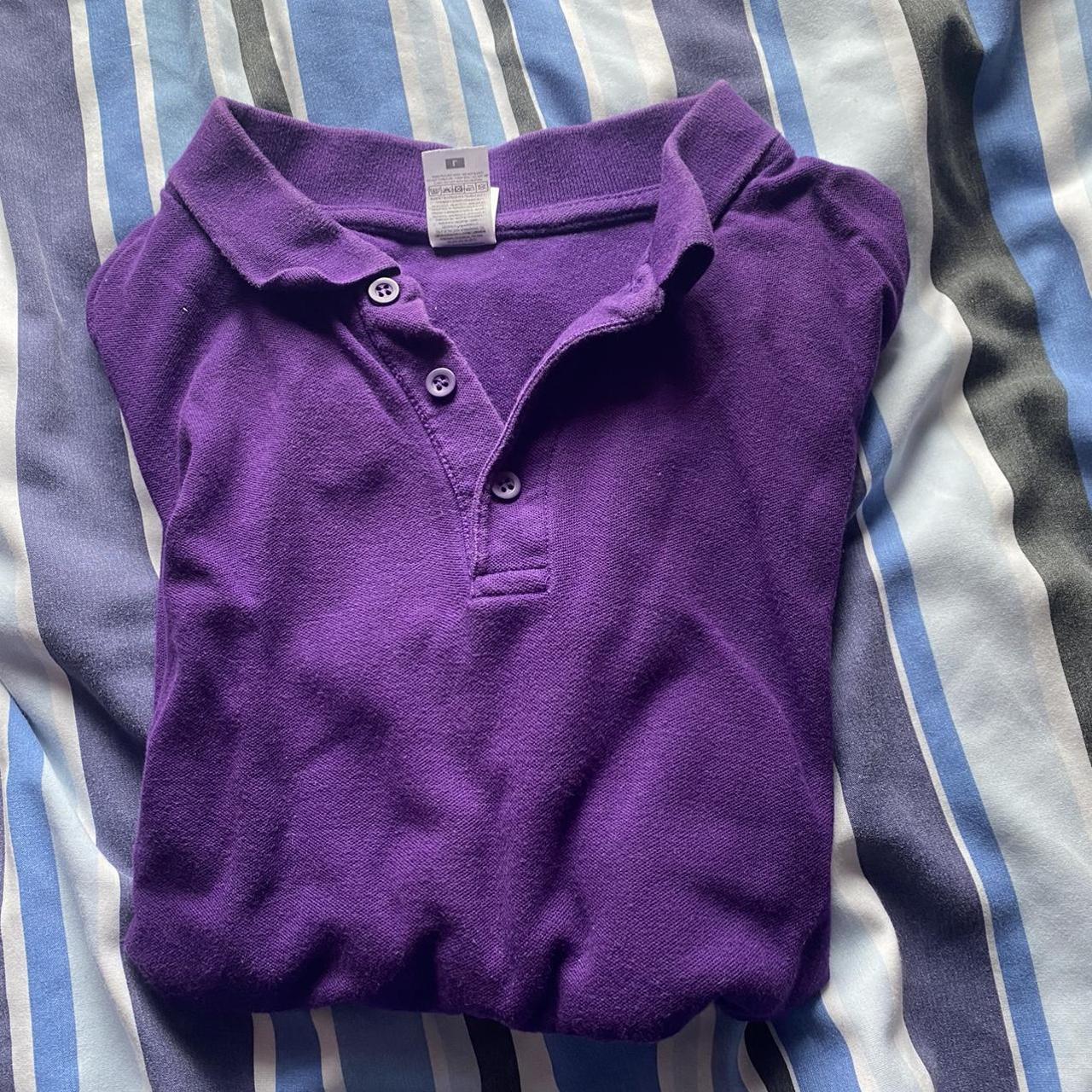 Fruit of the outlet loom purple polo shirt