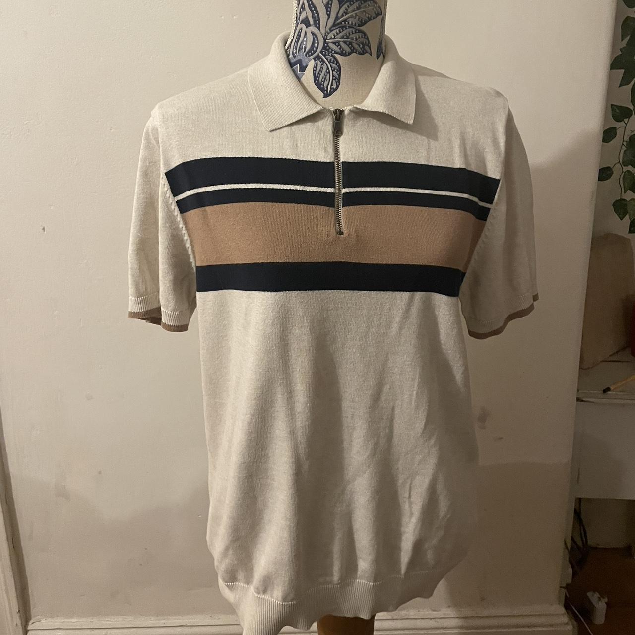 Men’s 60s style polo shirt Good Condition - Depop