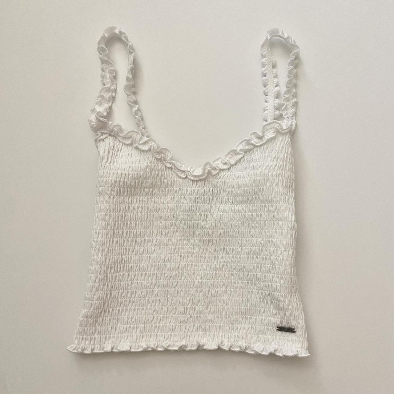 Hollister Co. Women's White Vest | Depop