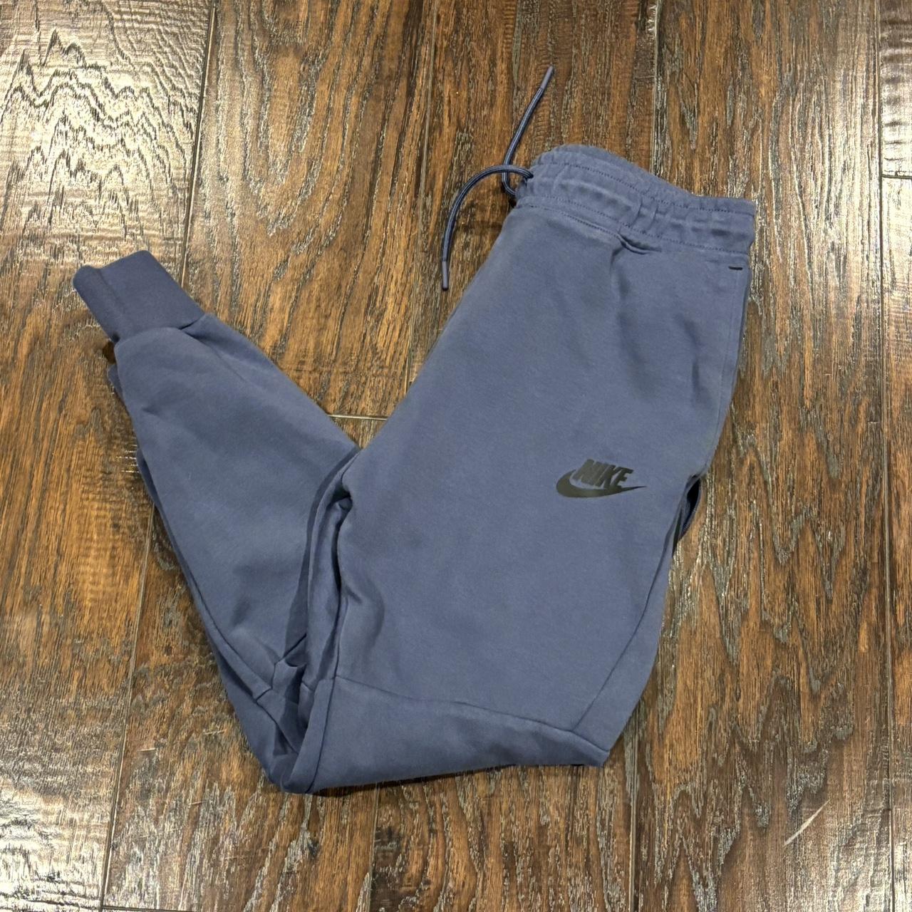 Nike tech purpleish blue sweats Boys L Amazing... - Depop