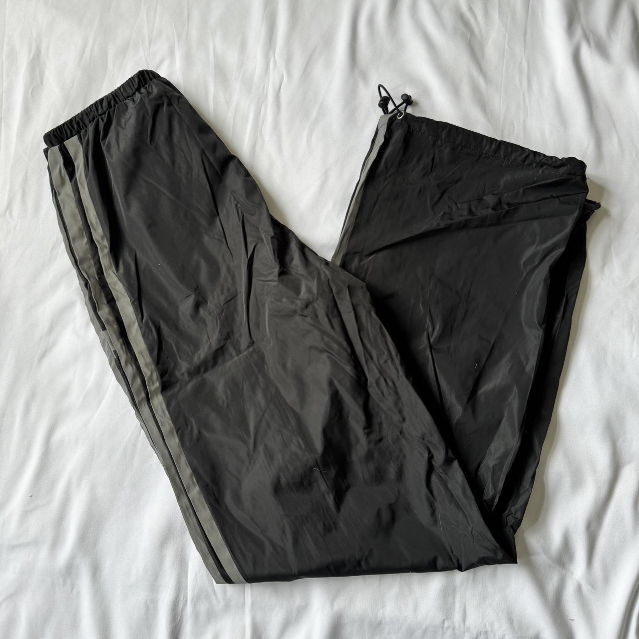 Fashion Nova Reflective Parachute Pants Size M - Depop