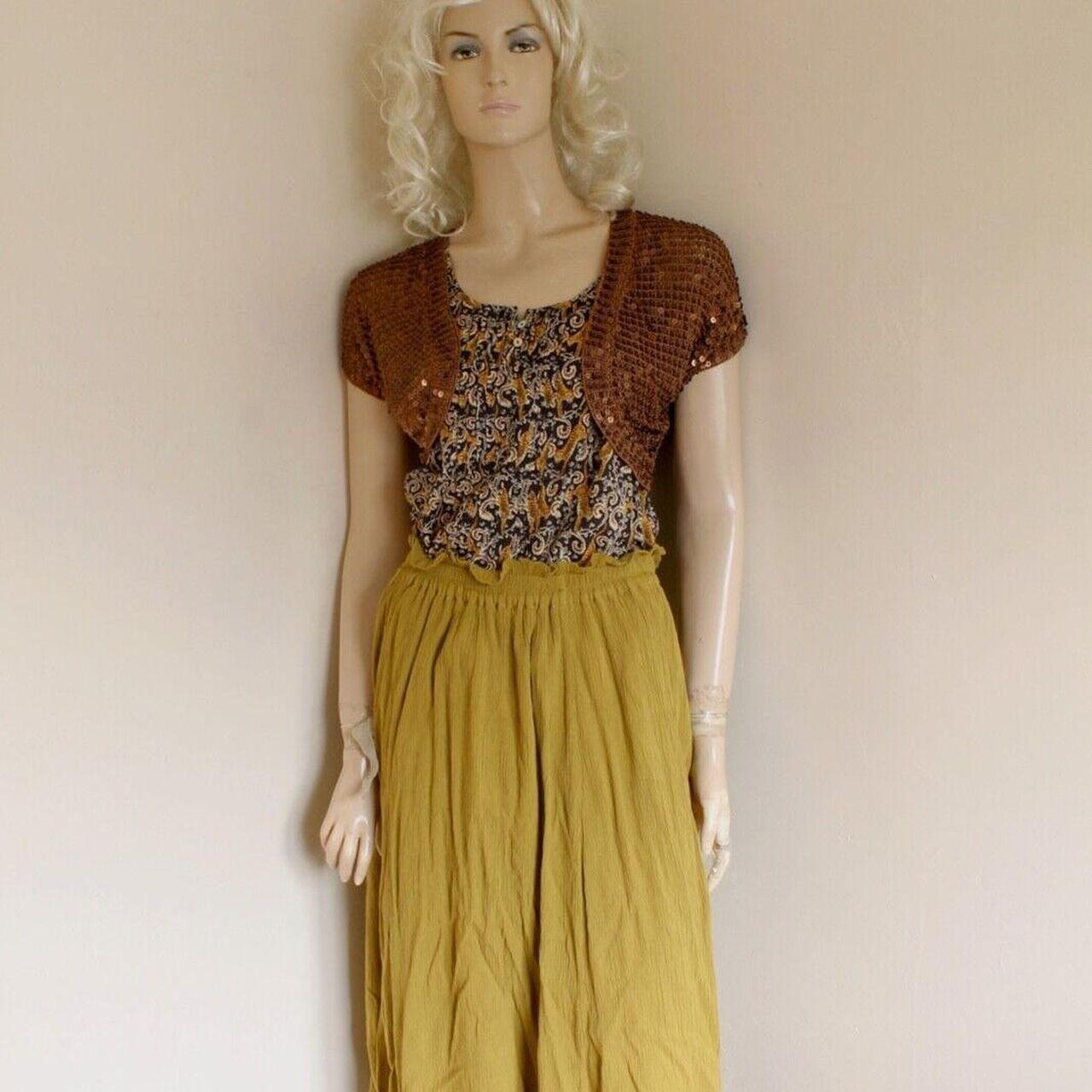 Monsoon brown crocheted sequined Bolero Depop
