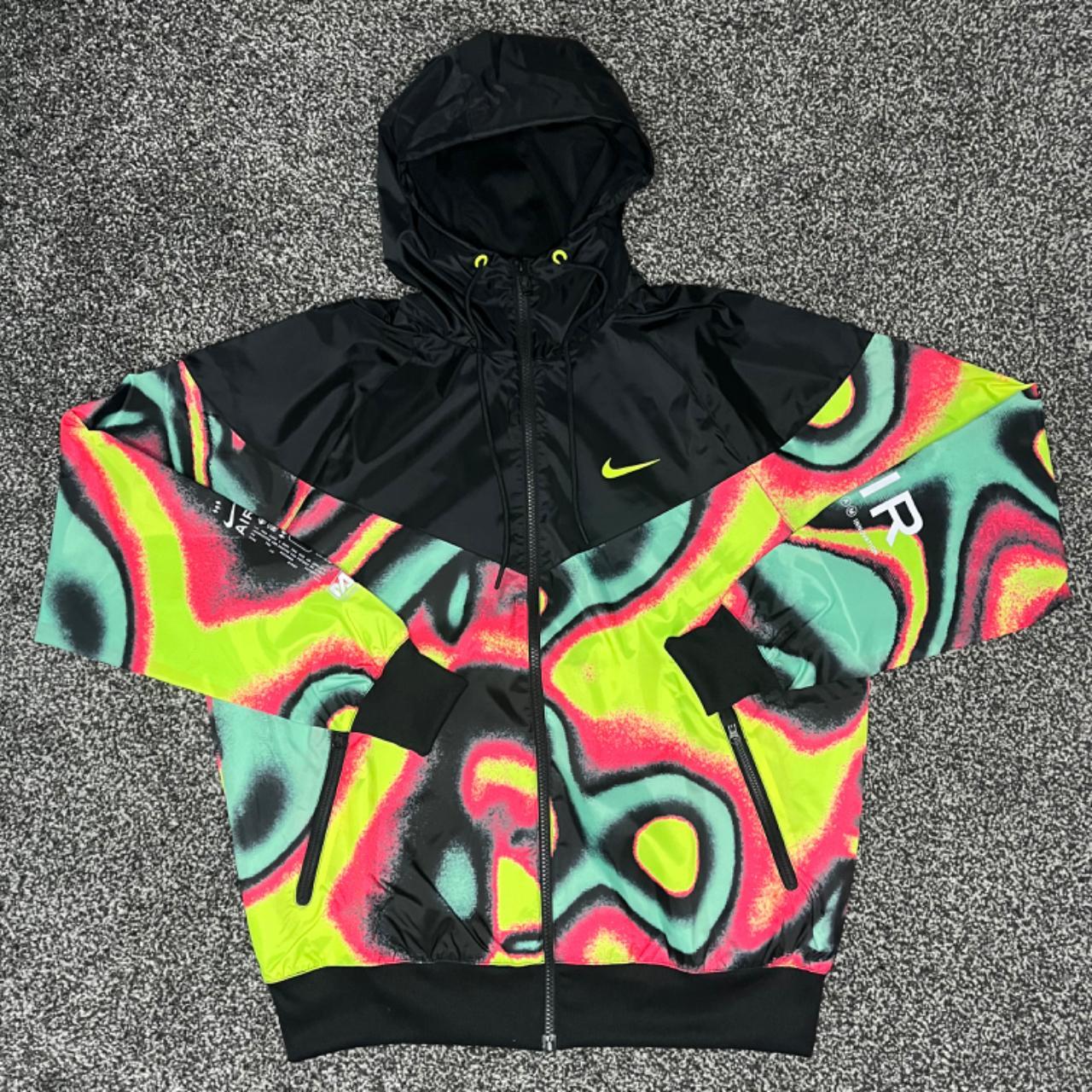 multicoloured nike jacket