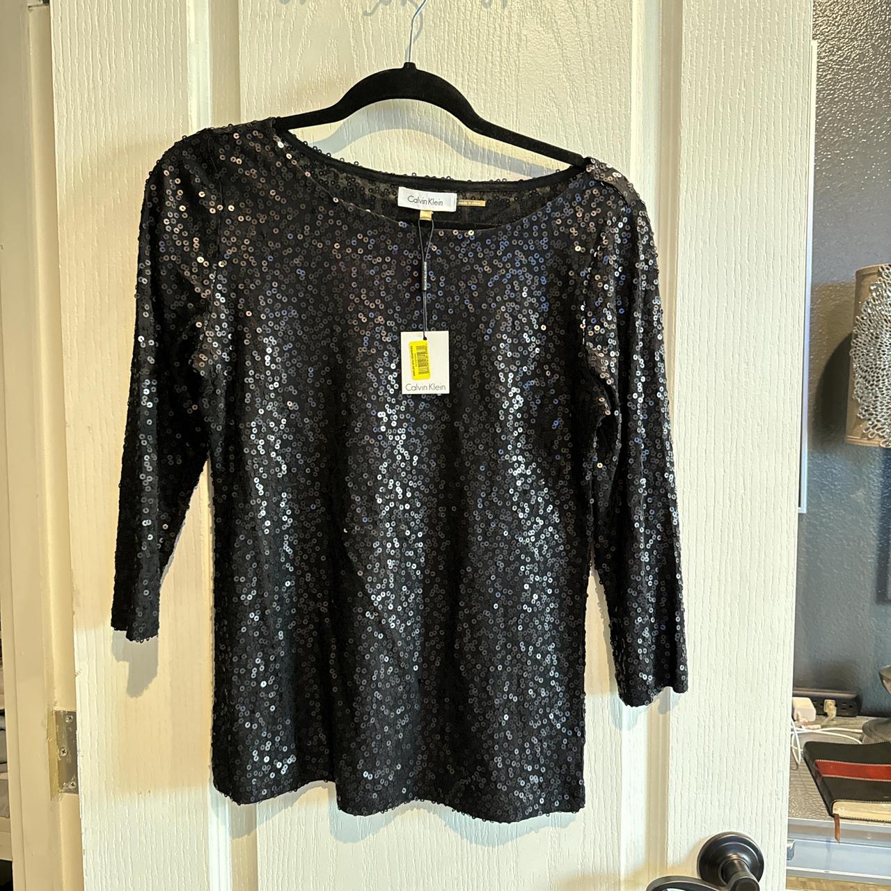 Calvin Klein sequin top Depop