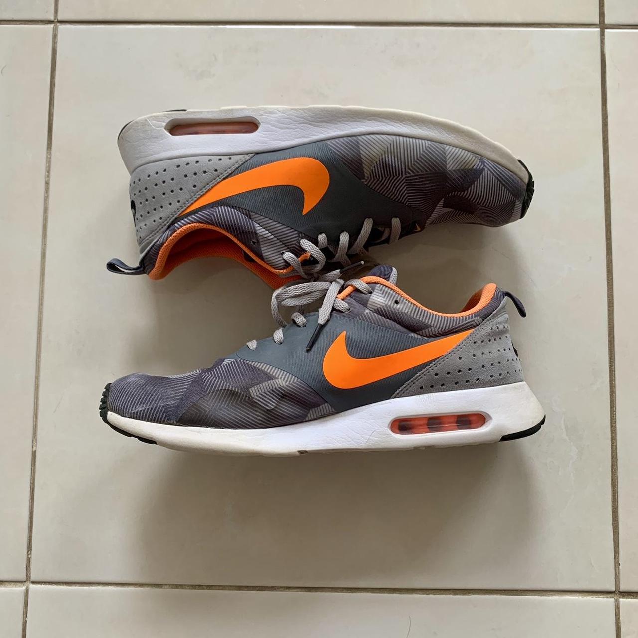 NIKE Air Max Tavas Orange Grey Rare pair Depop