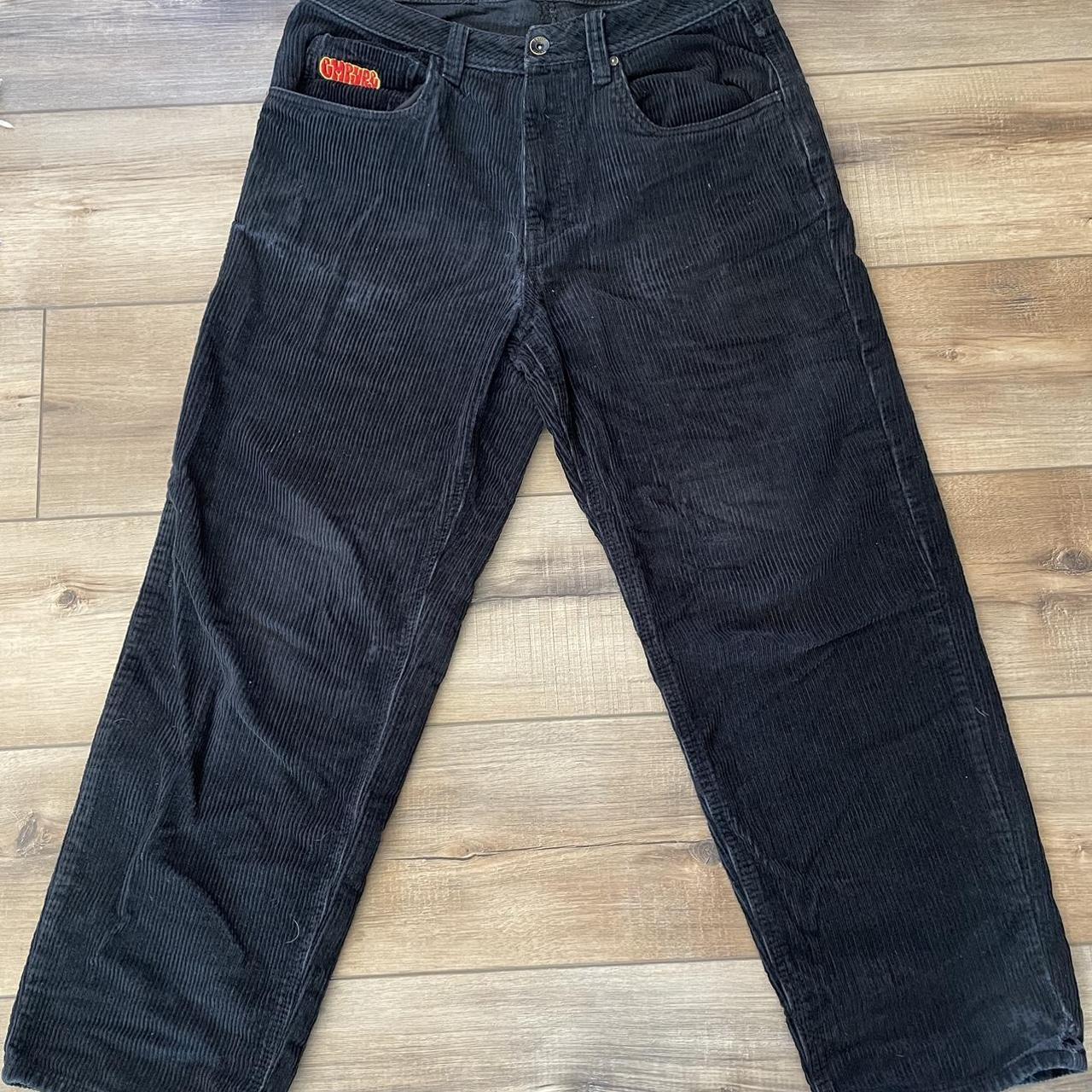Empyre baggy Black Corduroy Pants 30/30 They have a... - Depop