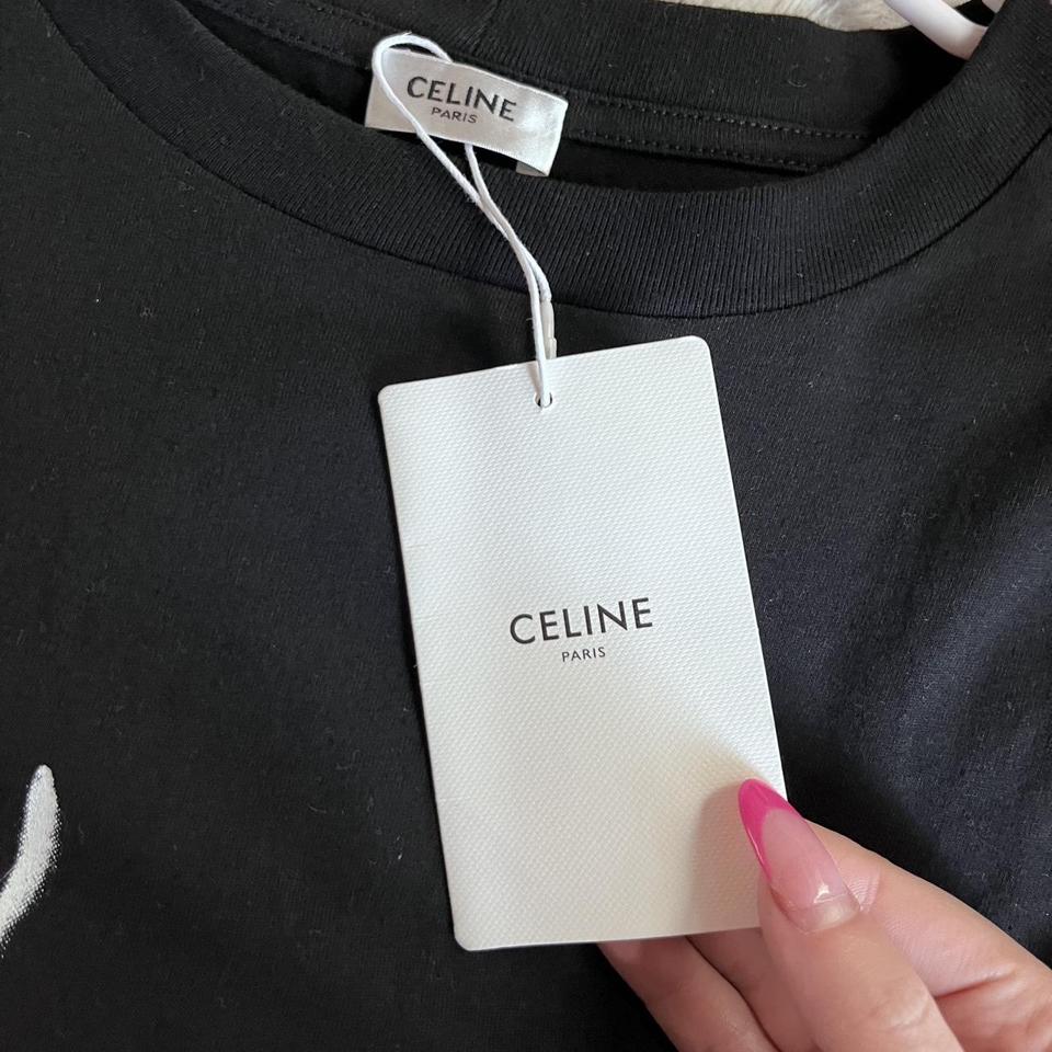 Large Celine Black T-shirt Brand new #designer - Depop