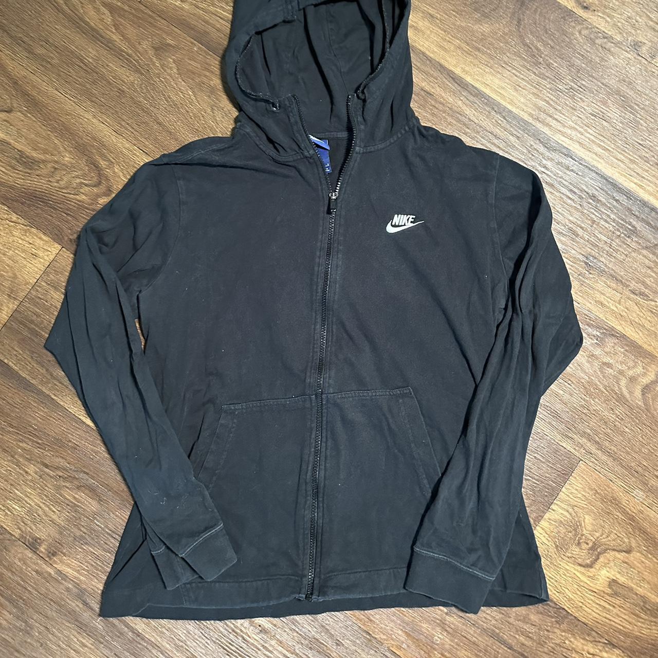 mens black nike zip up