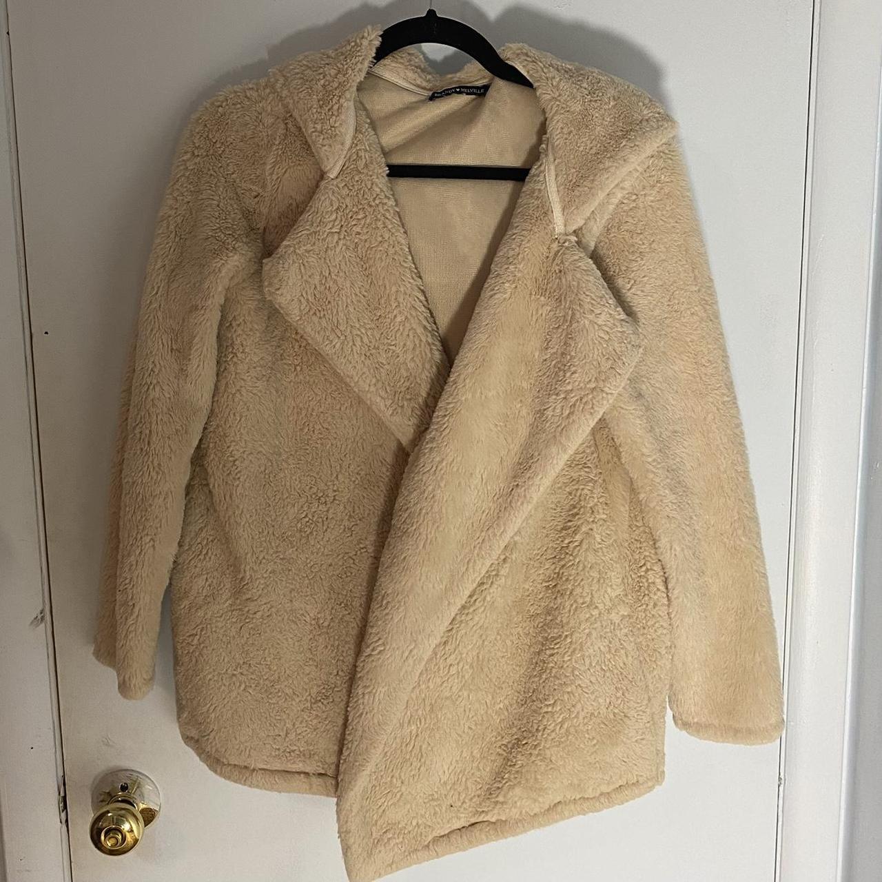 Brandy melville fur coat sale