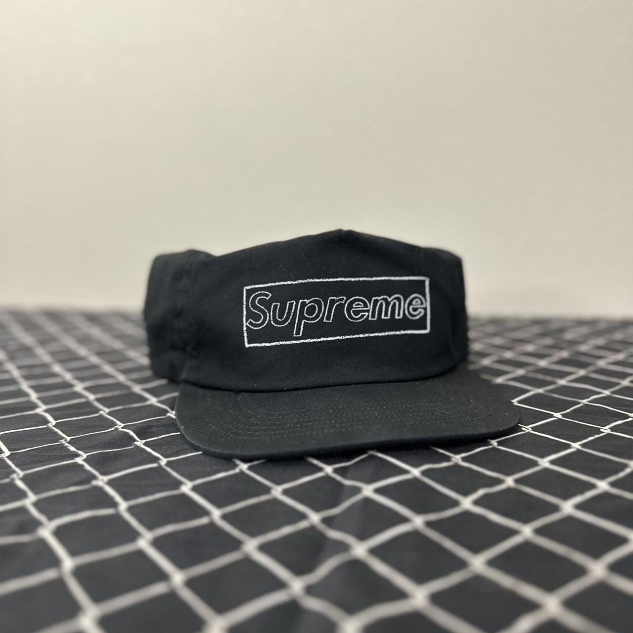 SUPREME x KAWS CHALK LOGO BOGO 5-PANEL HAT. OS... - Depop