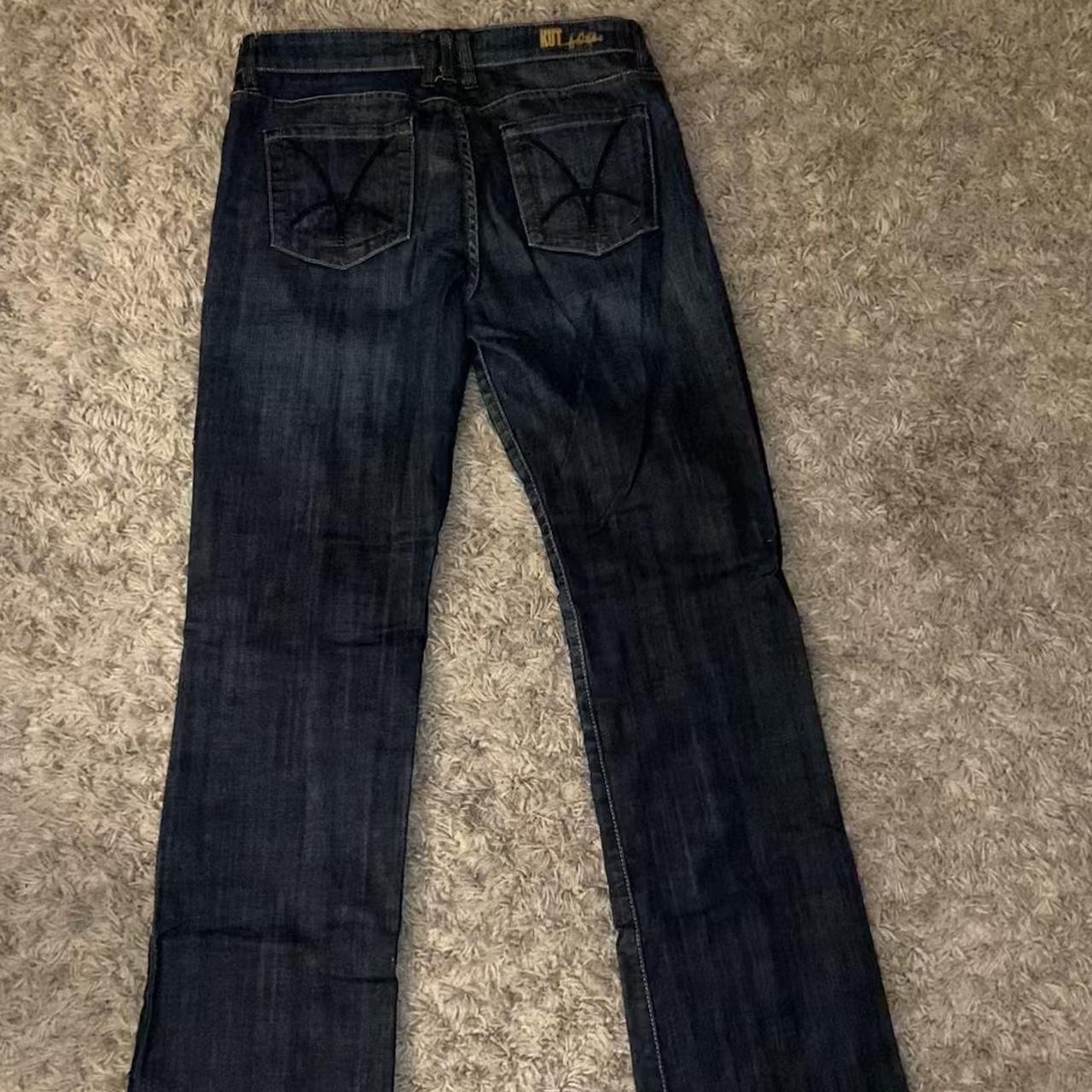 KUT from the Kloth Bootcut Jeans -Fit stacked! -Size... - Depop