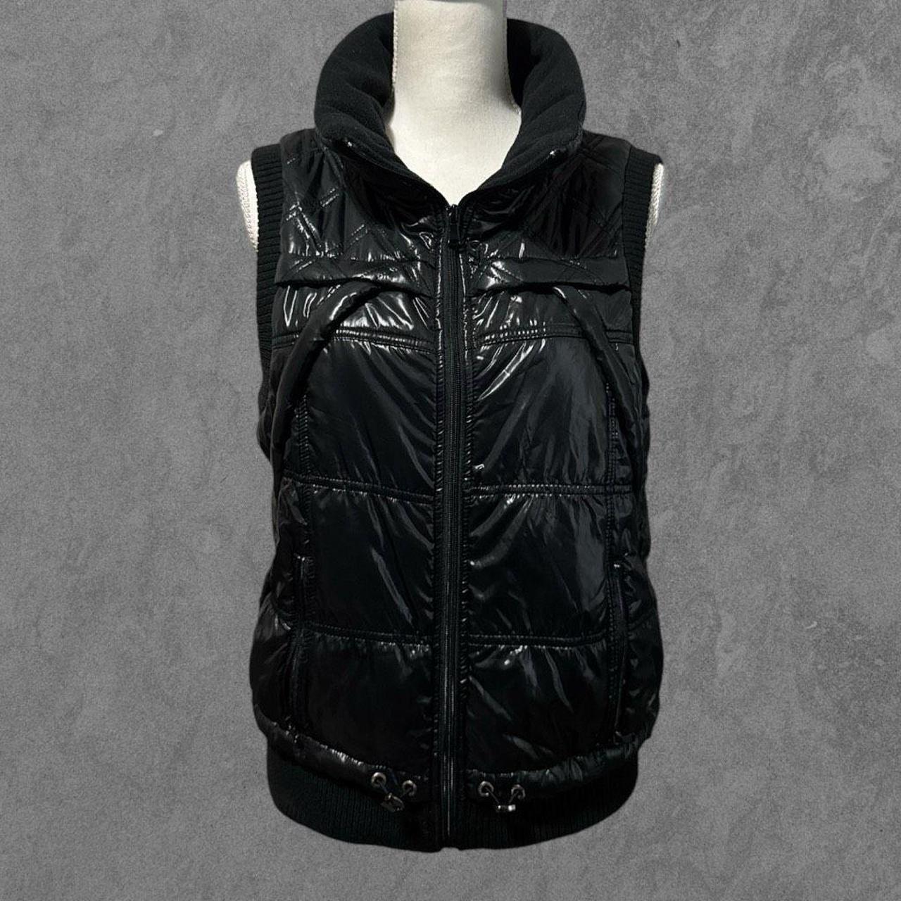 Calvin klein performance puffer jacket with knit sleeves best sale