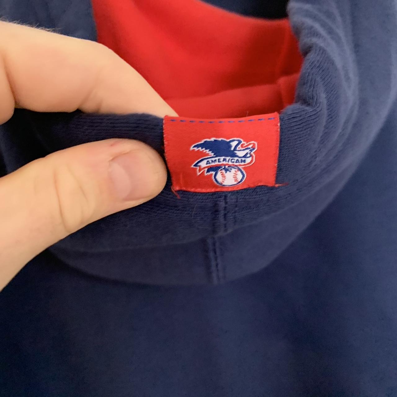 softest little red sox baseball hoodie very thin, - Depop