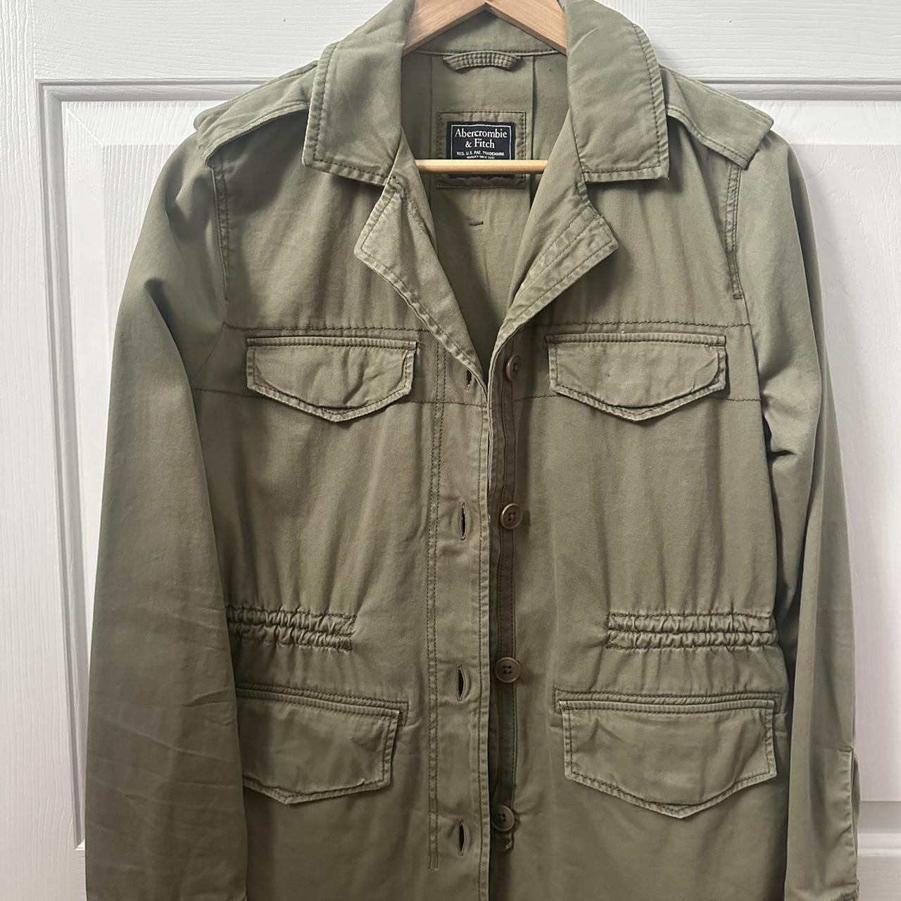 Abercrombie & Fitch Women's Jacket - Khaki/Green … - image 1