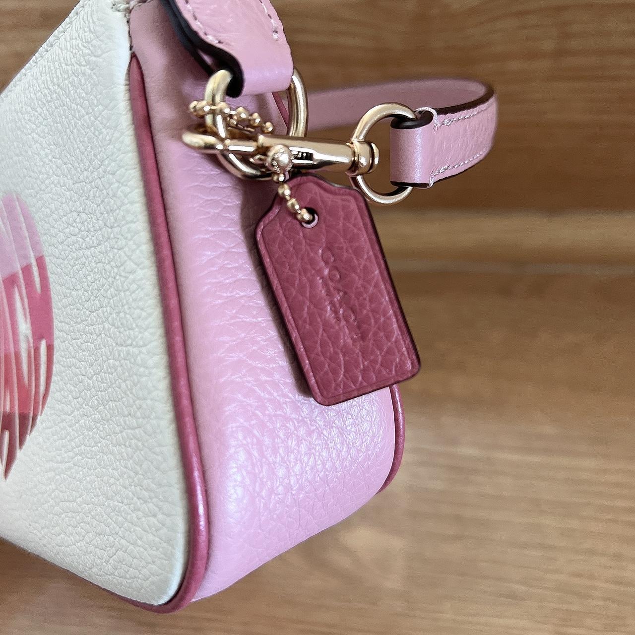 COACH CA797 Nolita 19 With Stripe Heart Motif In Chalk Multi 