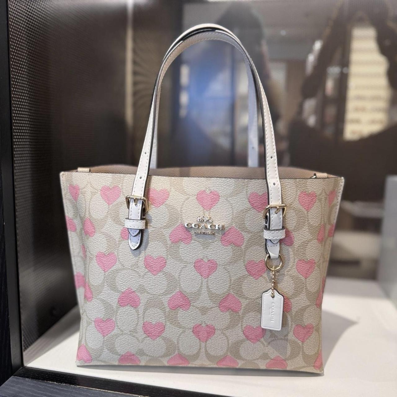 Coach Signature Heart Floral Tote store