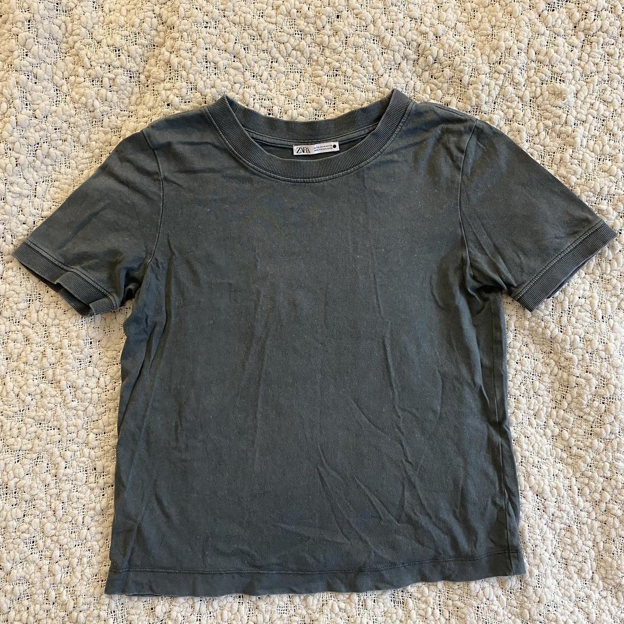 ZARA GREY TEE - perfect basic for any outfit - RRP... - Depop