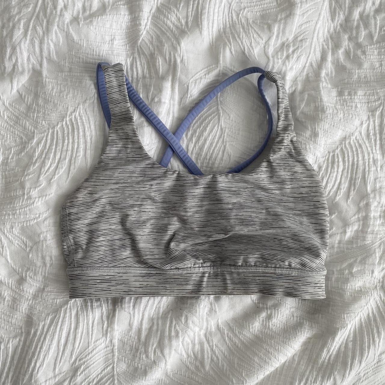 lululemon sports bra -worn quite a bit -size xs or... - Depop