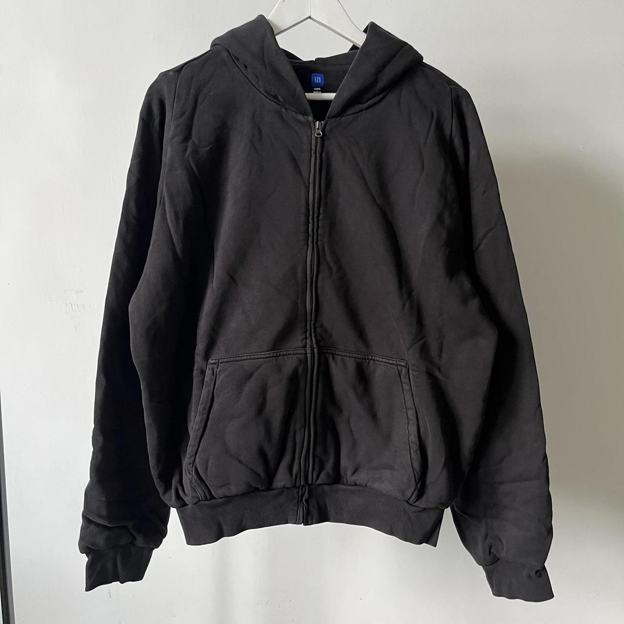 Yeezy Gap unrealised zip up hoodie in black. Perfect