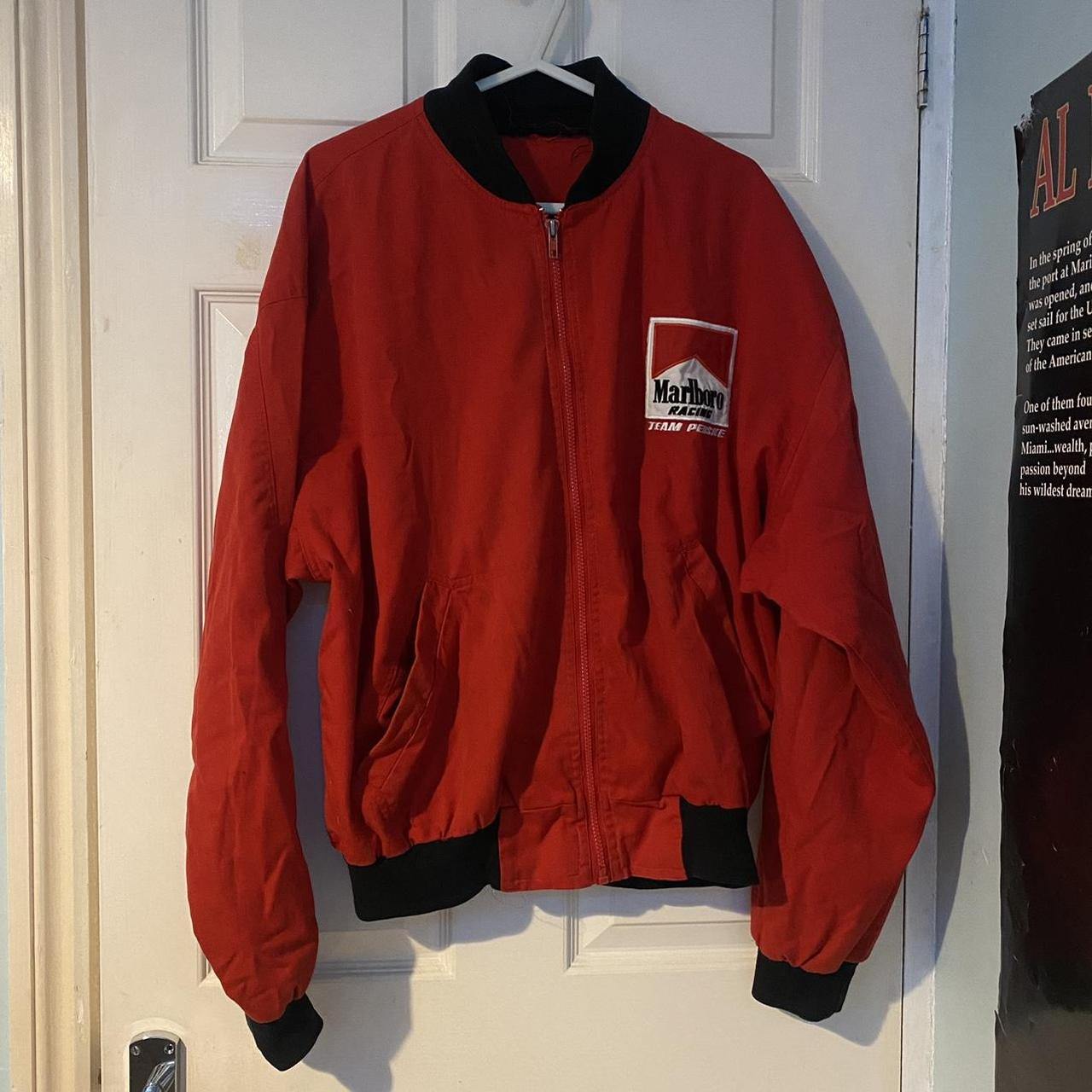 Men's Red and Black Jacket | Depop