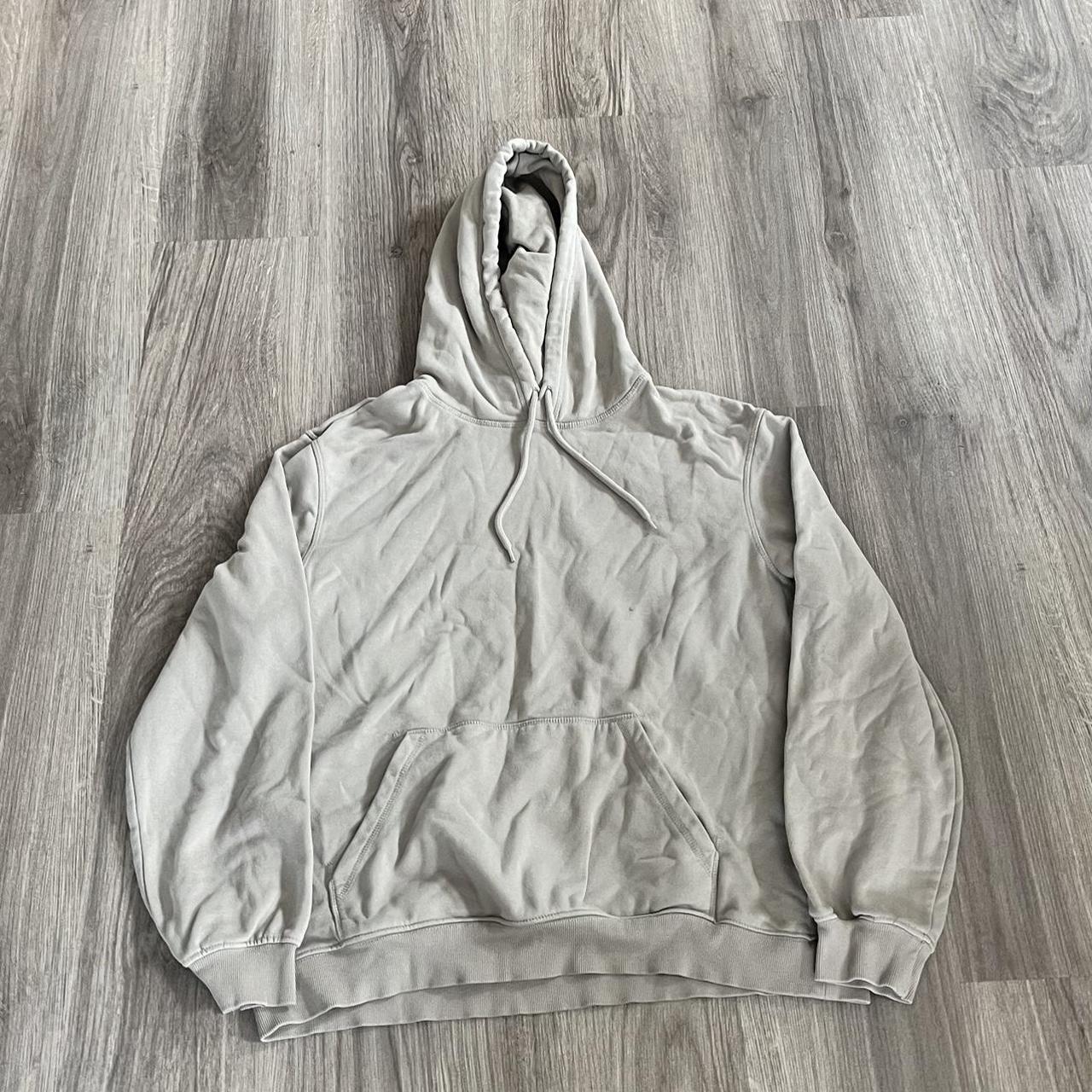 H&M Men's Cream Hoodie Depop