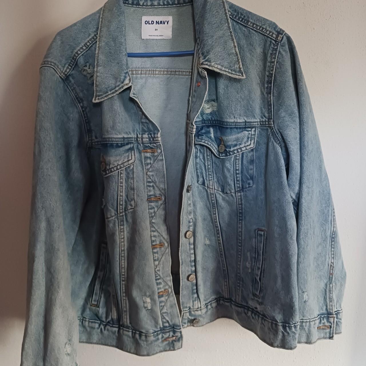 Old Navy Jean Jacket This Is A Size: Woman's XXL... - Depop