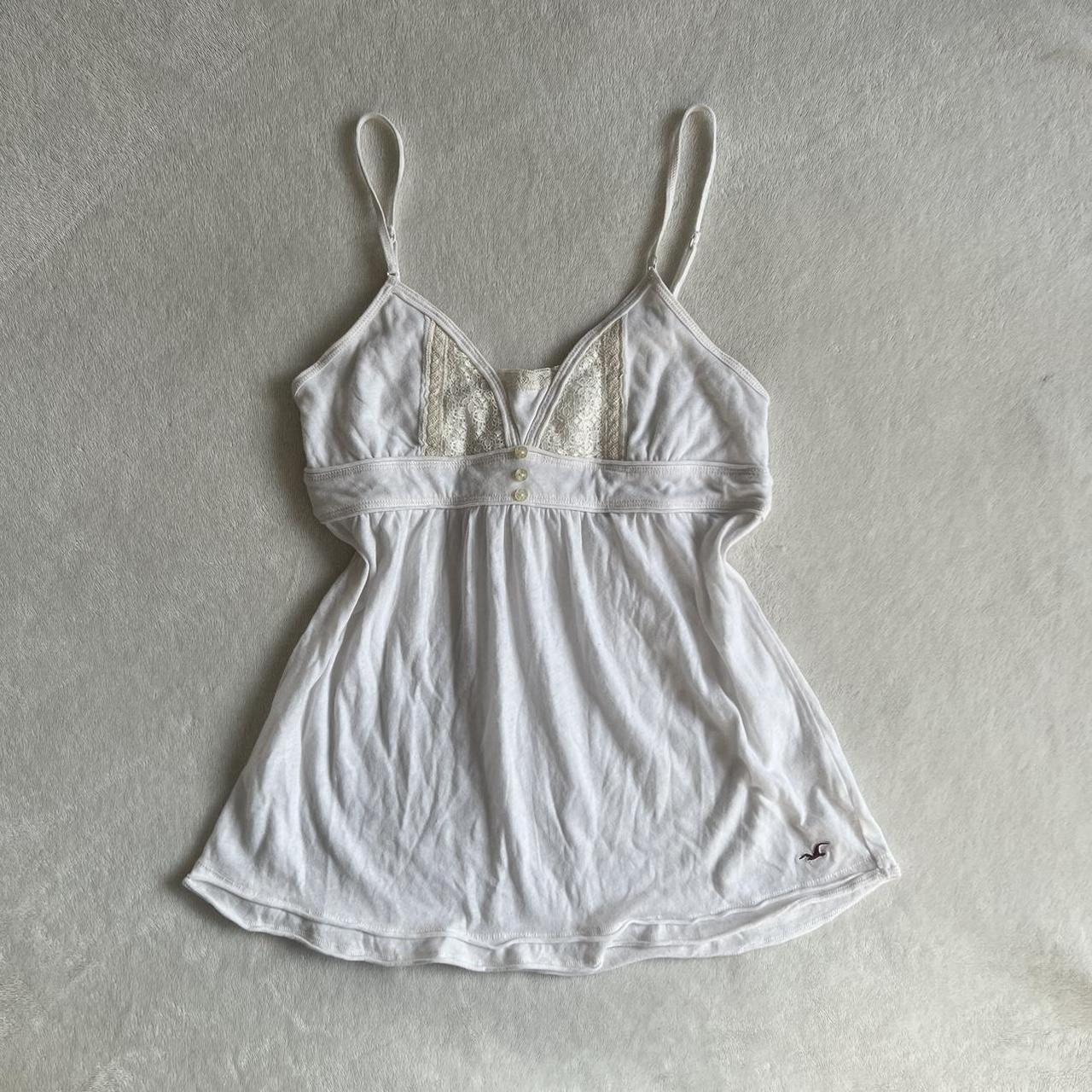 🤍 Y2K 2000s HOLLISTER LACE BABYDOLL TOP 🤍 ... - Depop