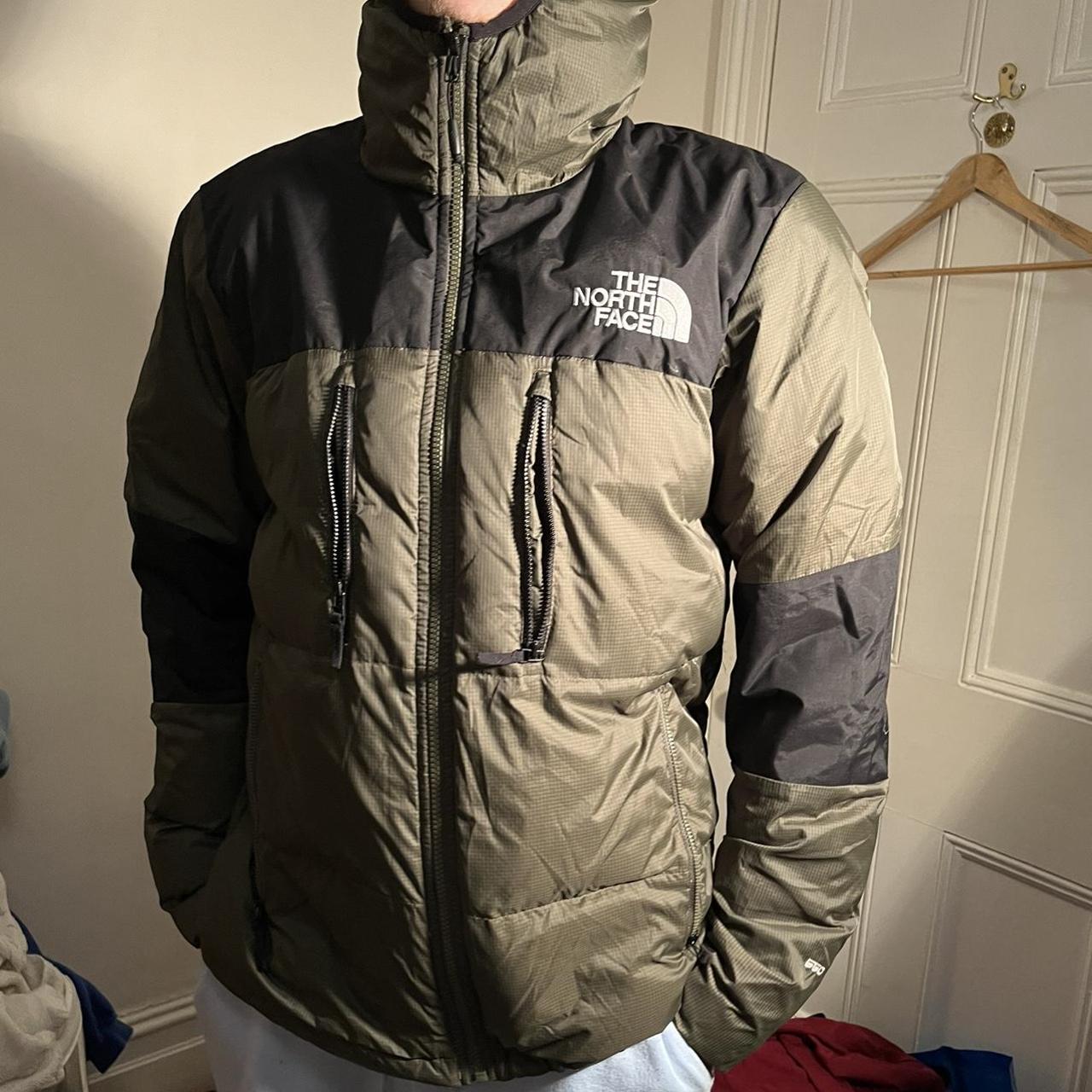 North face 550 green and black puffer - Depop