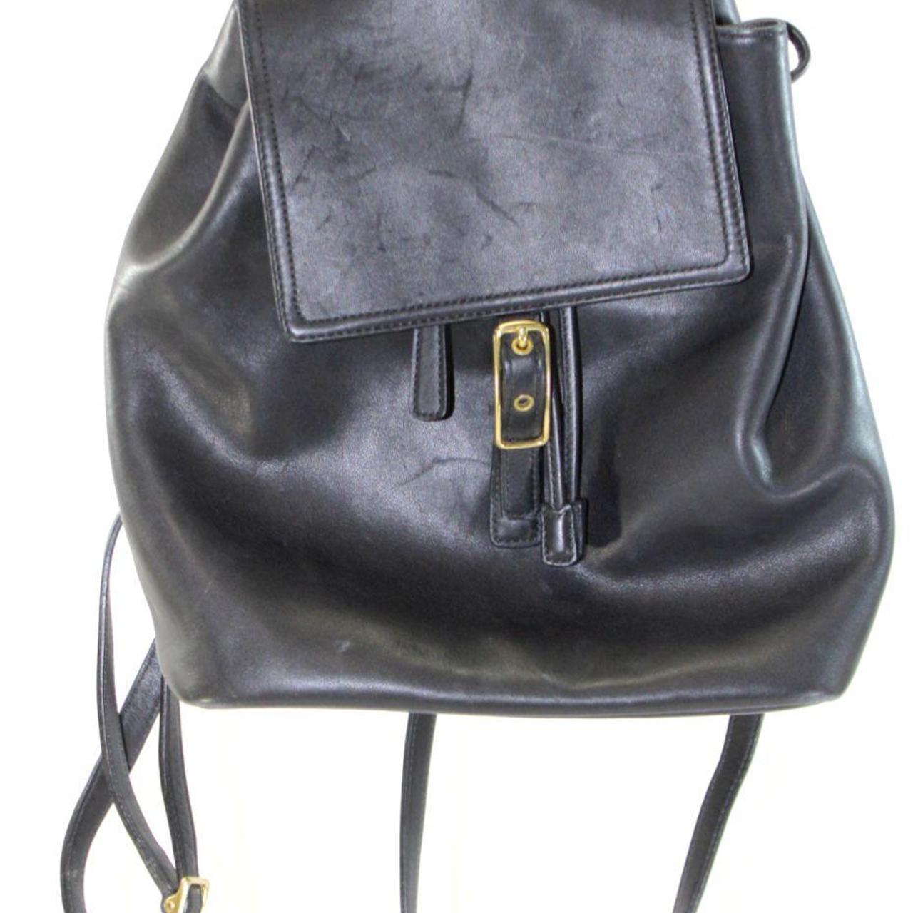 Vintage Coach backpack All leather black