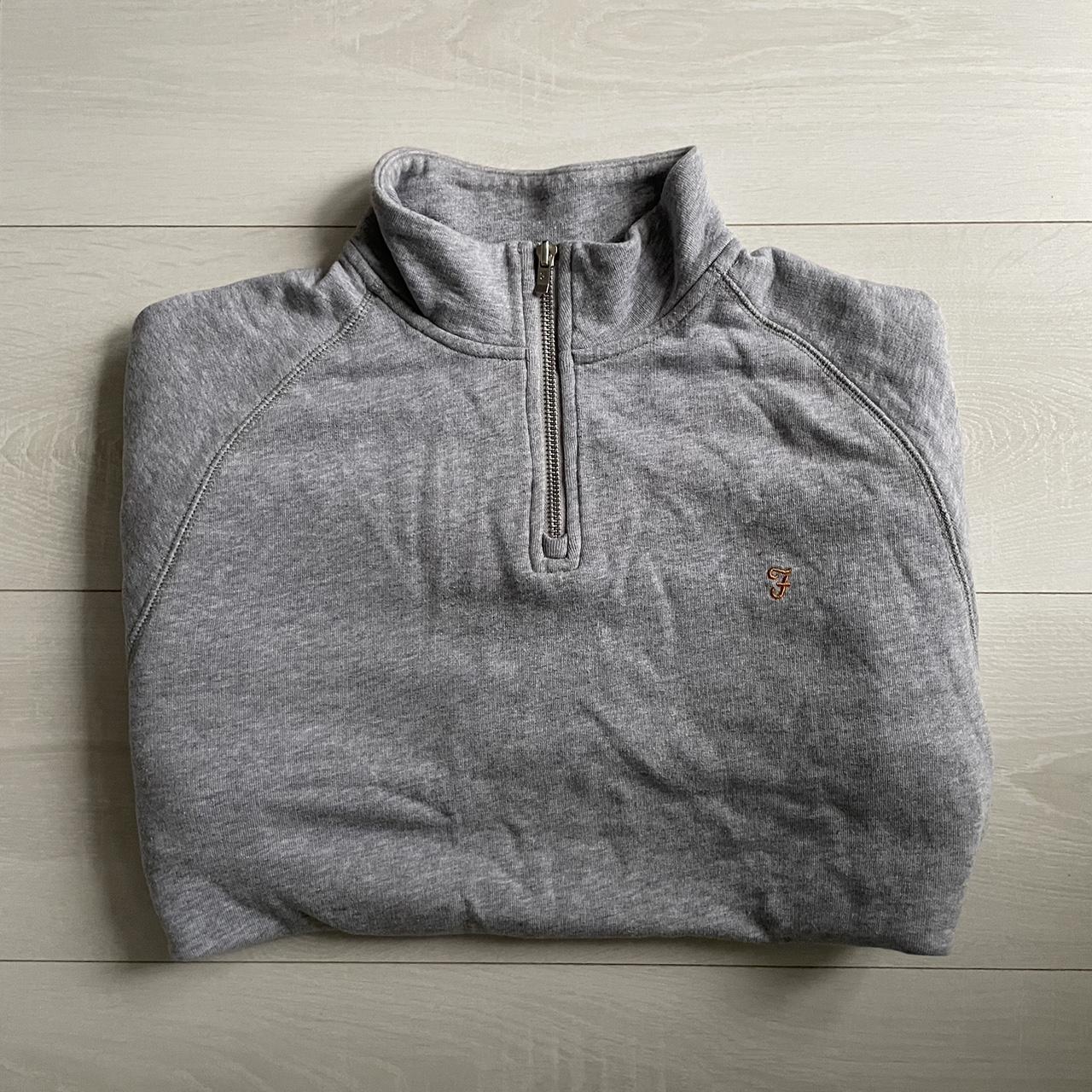 Farah Men's Grey Jumper Depop