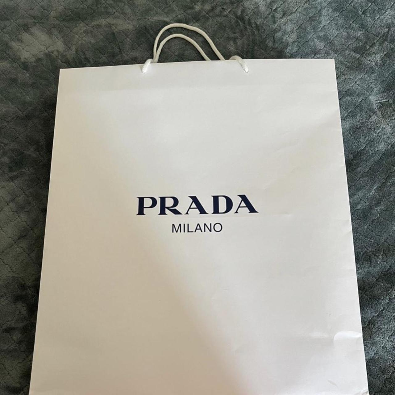 Prada shopping bag Small flaw see pic. Great for - Depop