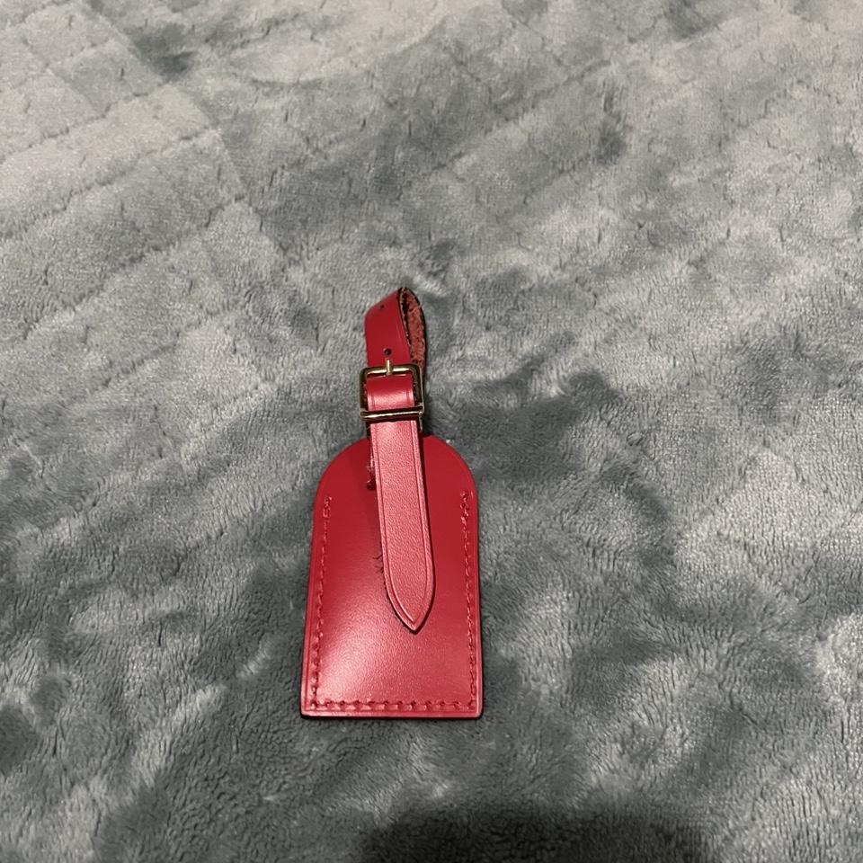 Louis Vuitton black epi leather luggage tag In - Depop