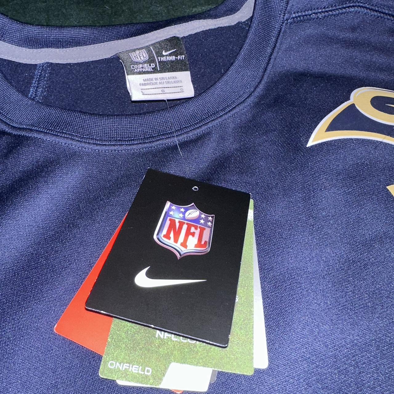 Mens Nike NFL Los Angeles Rams Dri-Fit Football Shirt Blue NWT