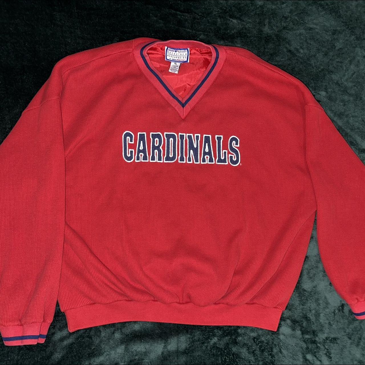 Vintage St. Louis Cardinals Mens XL Red Pullover V-neck Baseball