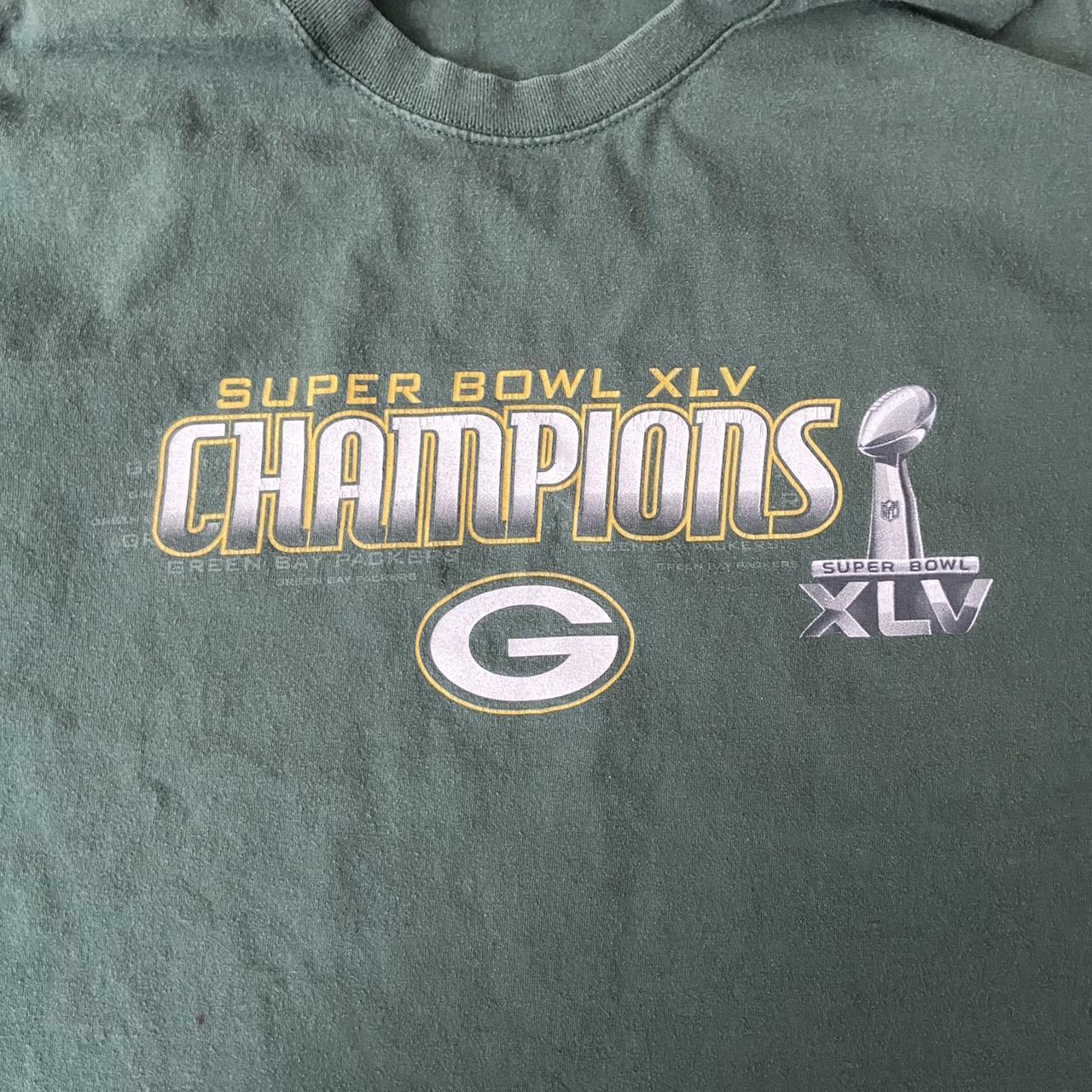 GREEN BAY PACKERS SUPER BOWL XLV 45 2011 XL MENS T-SHIRT