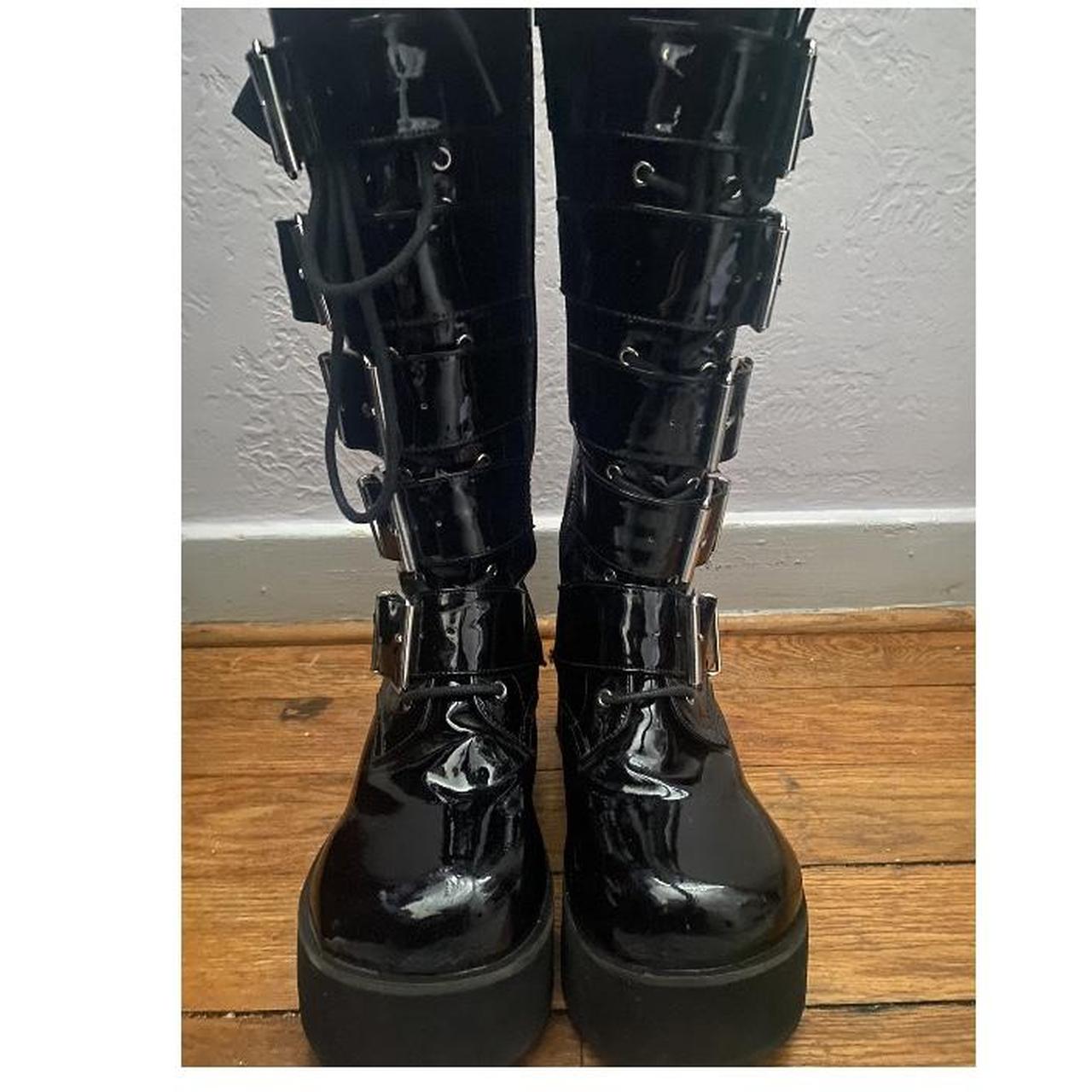 demonia black boots