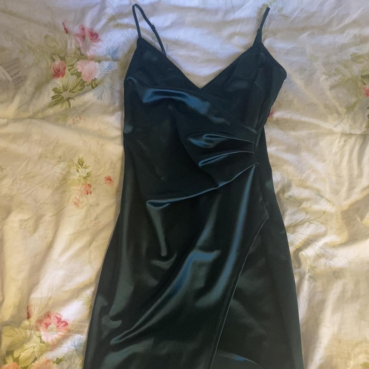 * emerald bodycon like dress * used once, great... - Depop