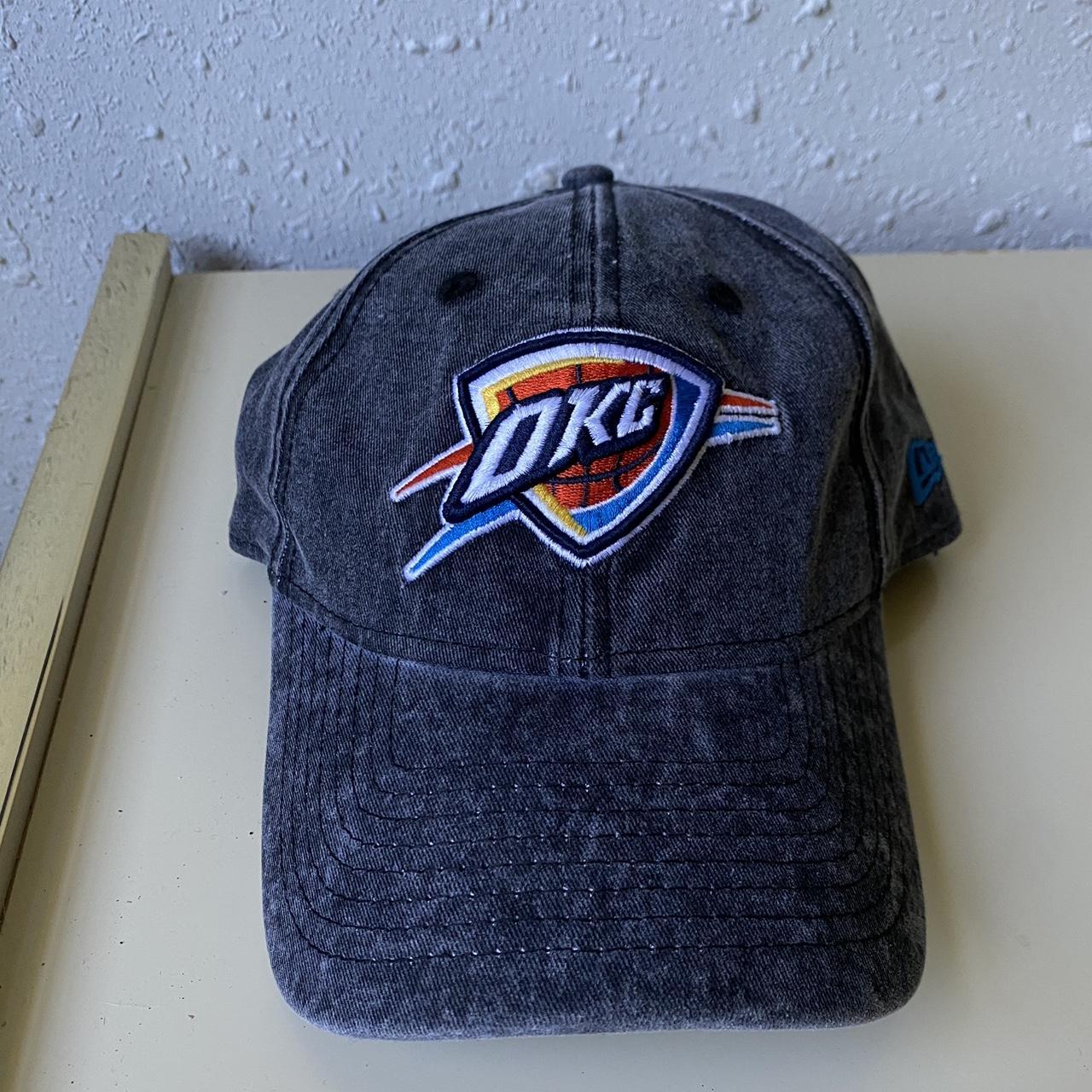 Men's Oklahoma City Thunder New Era Black On Black 59FIFTY Fitted Hat