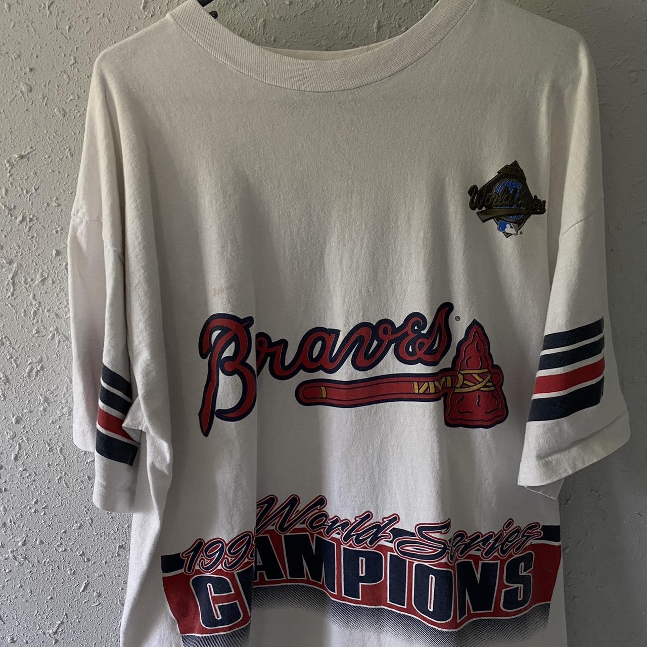 Vintage Atlanta Braves 1995 Champions World Series - Depop