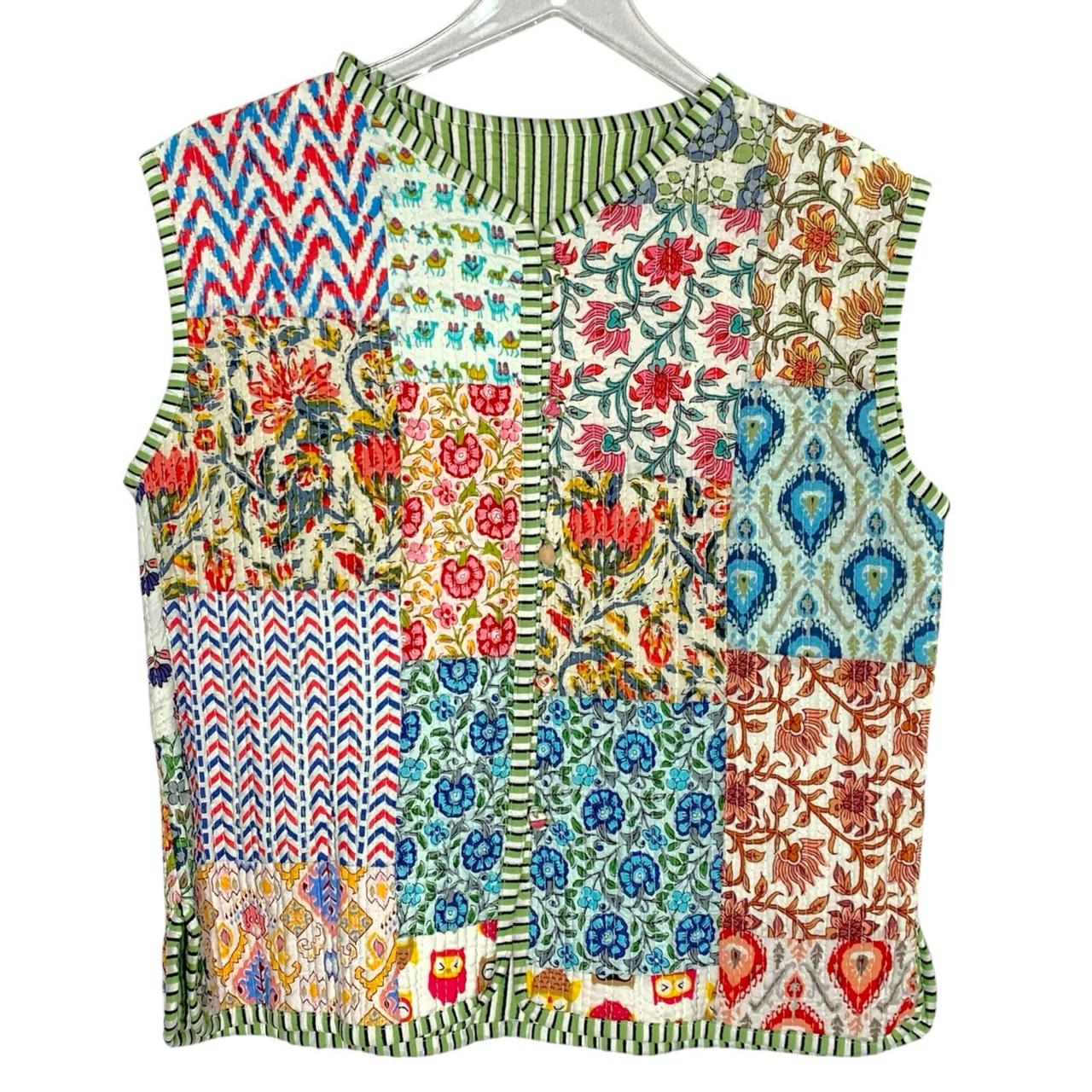 Preloved Women's Jacket - Multi - L – Patchwork O… - image 1