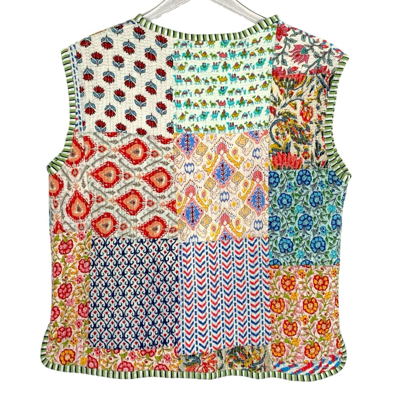 Preloved Women's Jacket - Multi - L – Patchwork O… - image 2