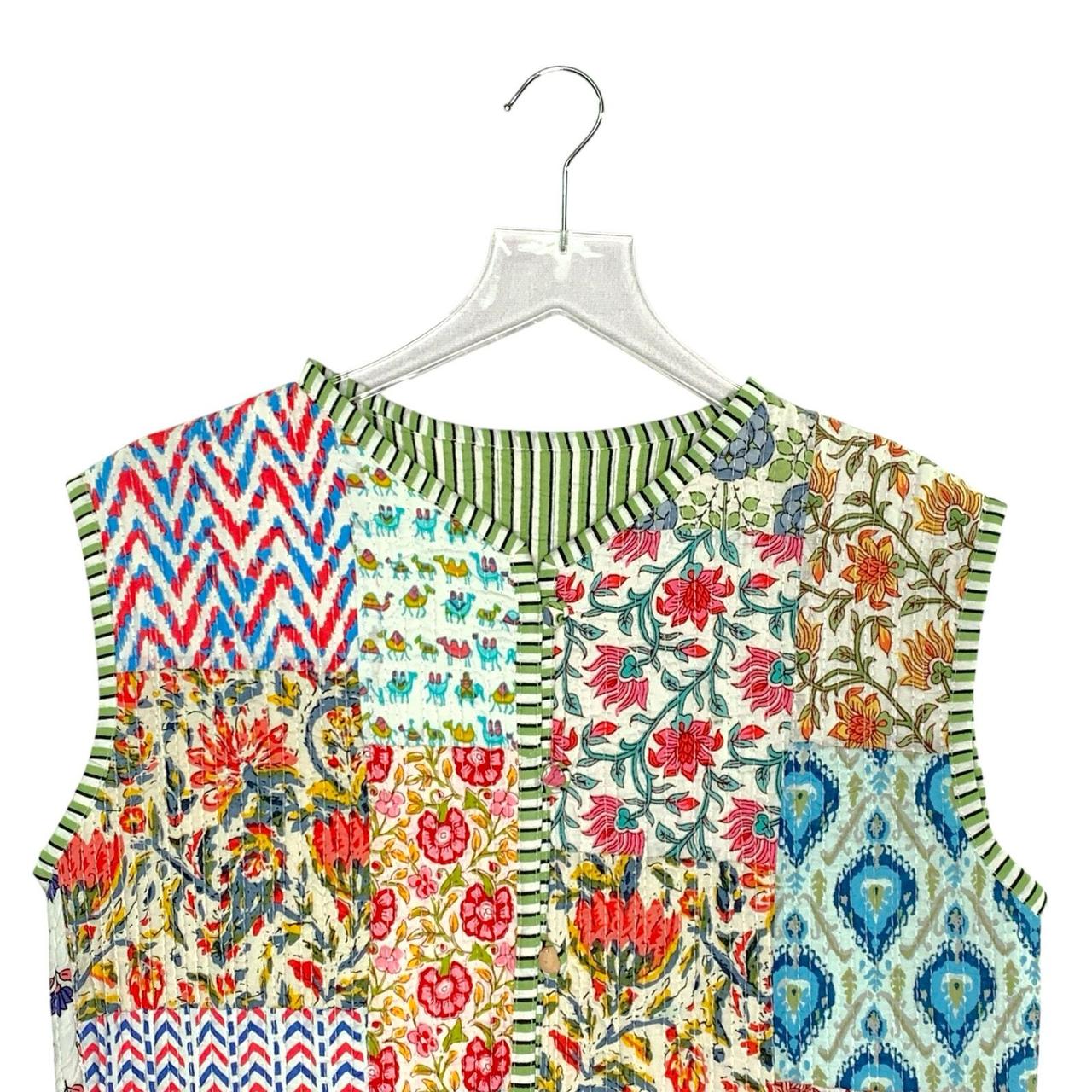 Preloved Women's Jacket - Multi - L – Patchwork O… - image 3