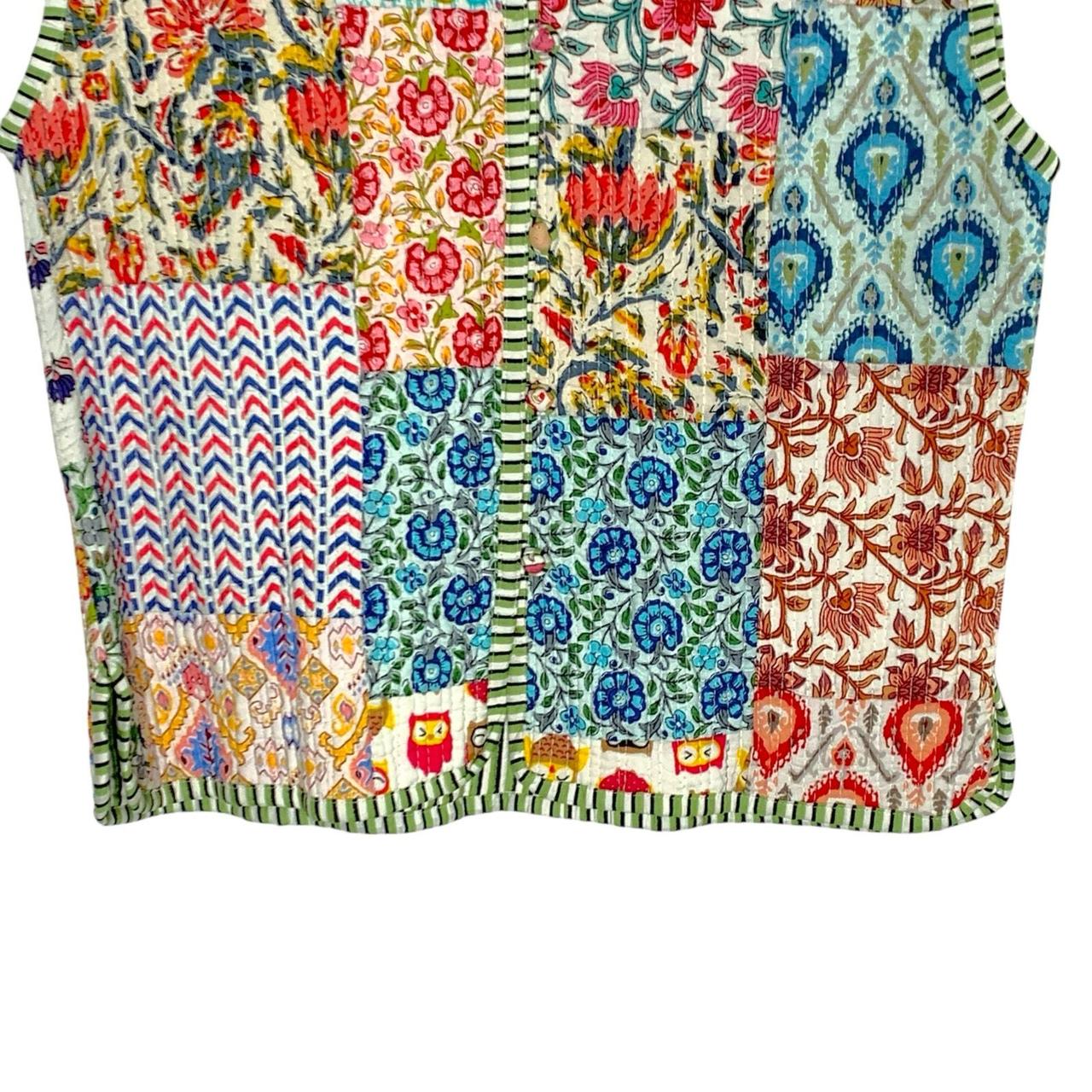 Preloved Women's Jacket - Multi - L – Patchwork O… - image 4